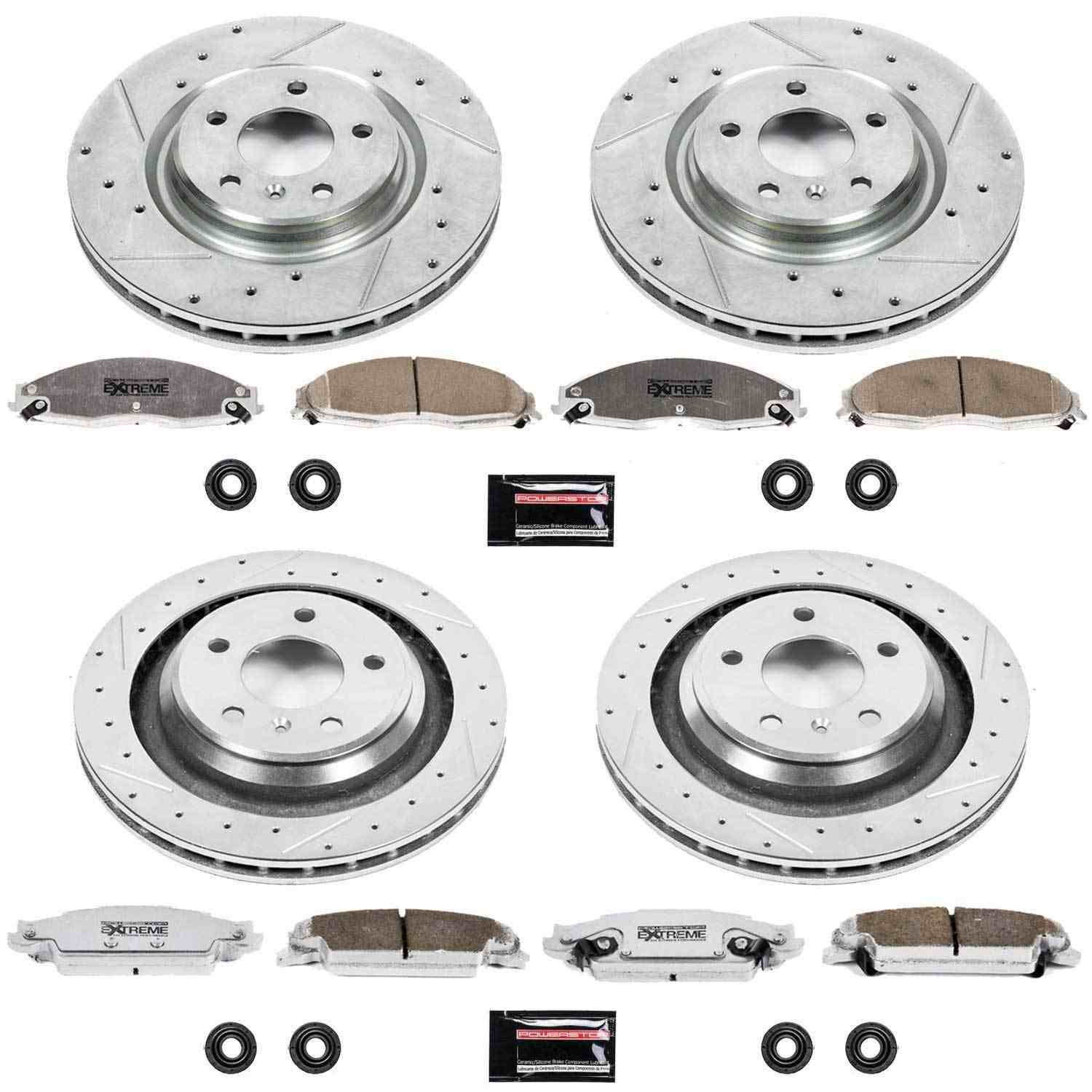 PowerStop Power Stop 05-08 Pontiac Grand Prix Front & Rear Z26 Street Warrior Brake Kit K4485-26