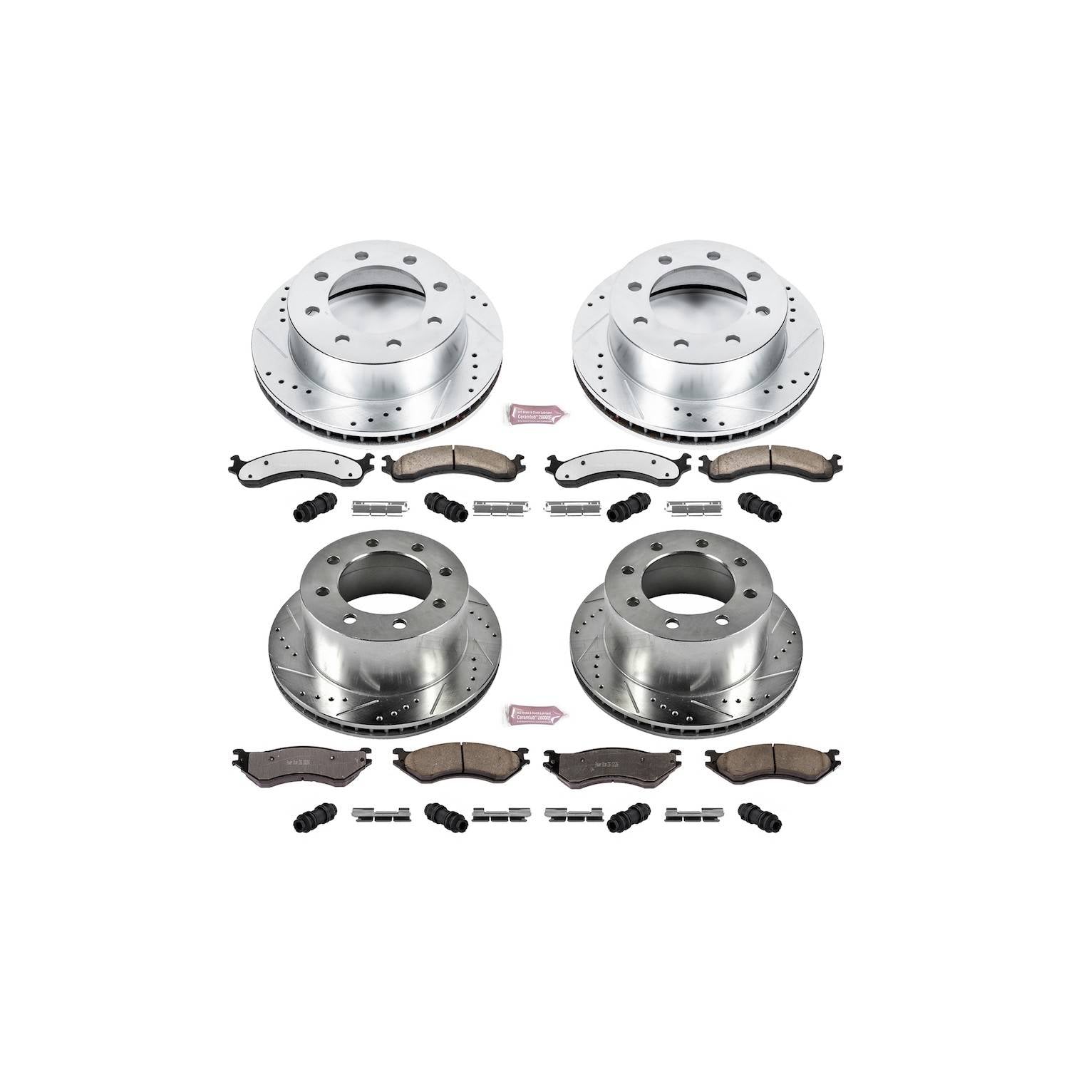 PowerStop Power Stop 01-02 Dodge Ram 2500 Front & Rear Z36 Truck & Tow Brake Kit K5466-36