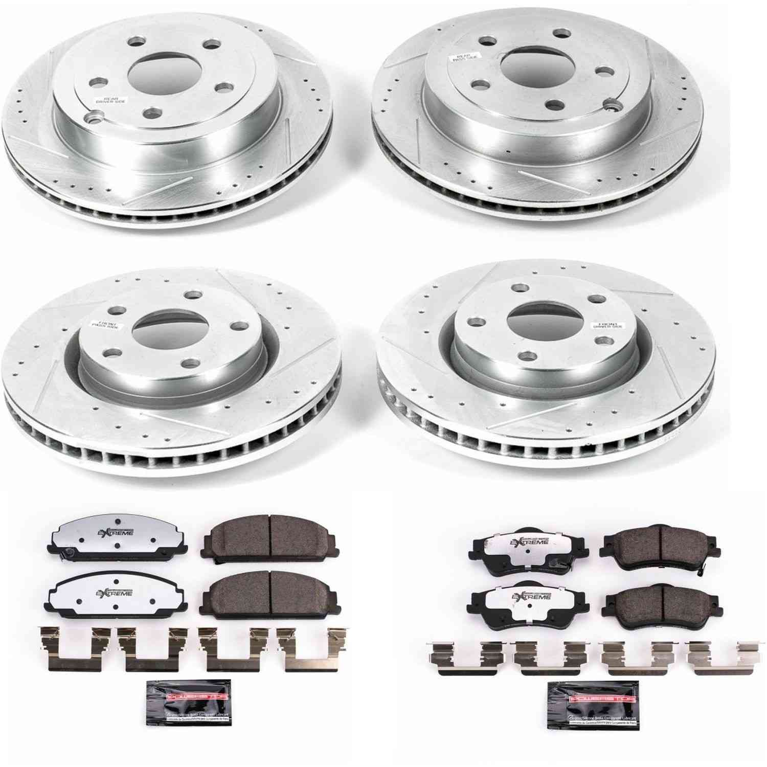 PowerStop Power Stop 08-09 Pontiac G8 Front & Rear Z26 Street Warrior Brake Kit K5527-26