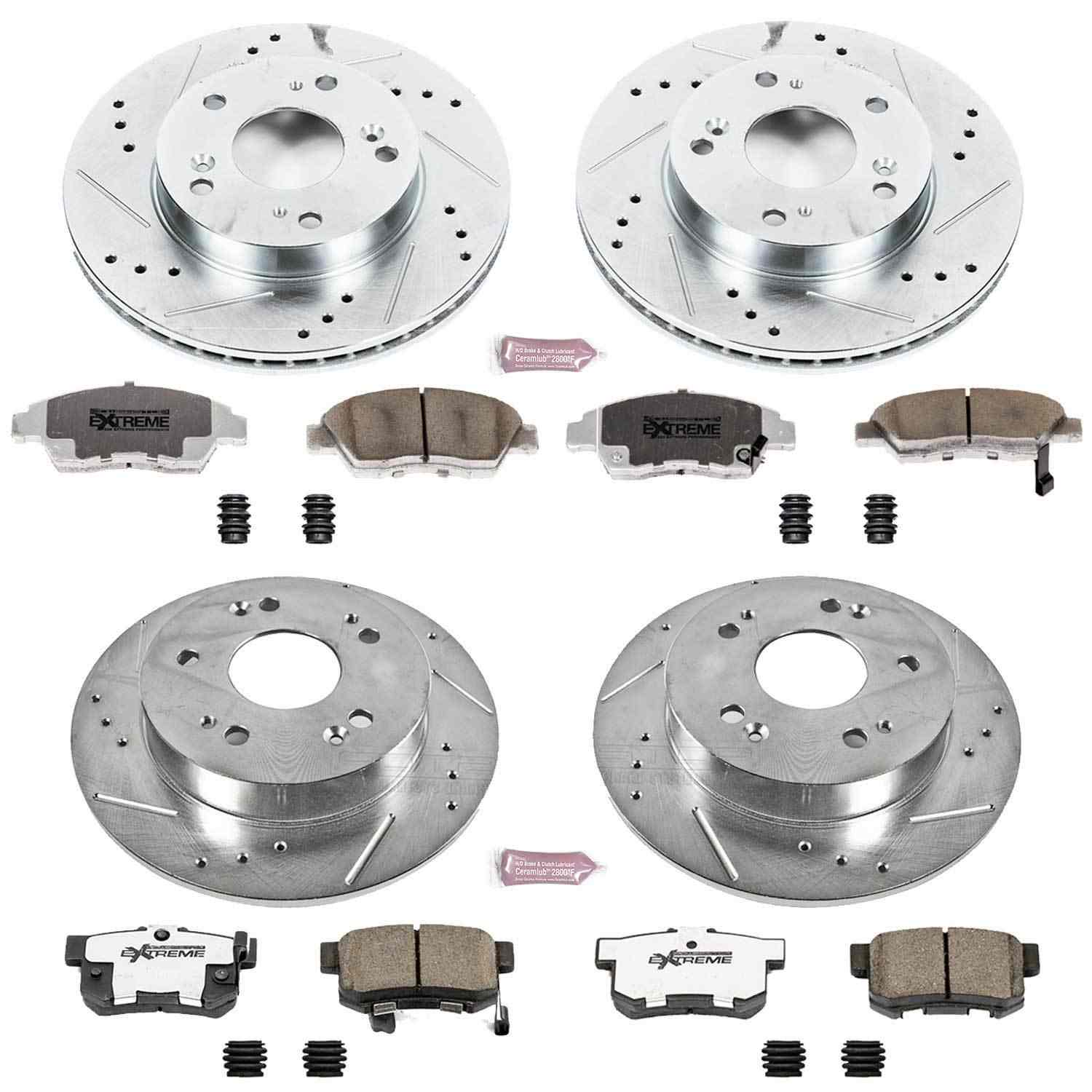 PowerStop Power Stop 13-15 Acura ILX Front & Rear Z26 Street Warrior Brake Kit K6318-26