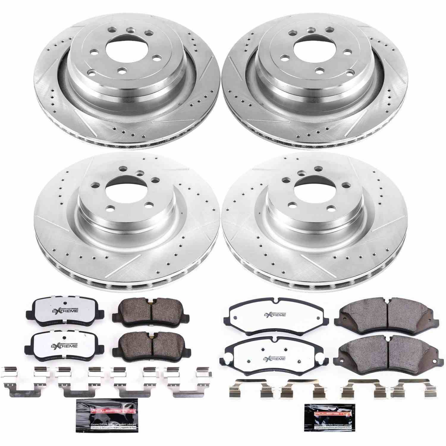 PowerStop Power Stop 10-12 Land Rover Range Rover Front & Rear Z36 Truck & Tow Brake Kit K6476-36