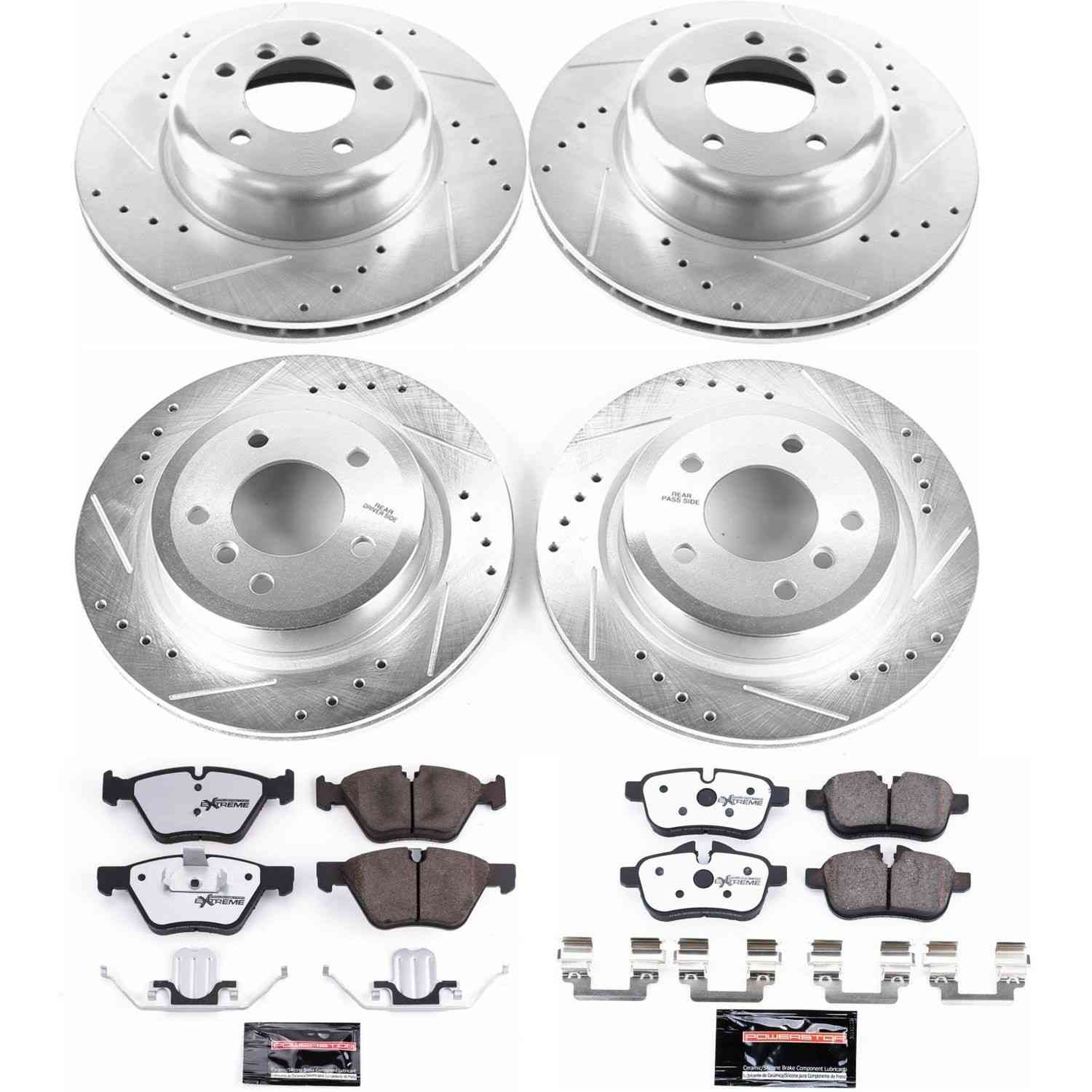 PowerStop Power Stop 09-10 BMW Z4 Front & Rear Z26 Street Warrior Brake Kit K6579-26