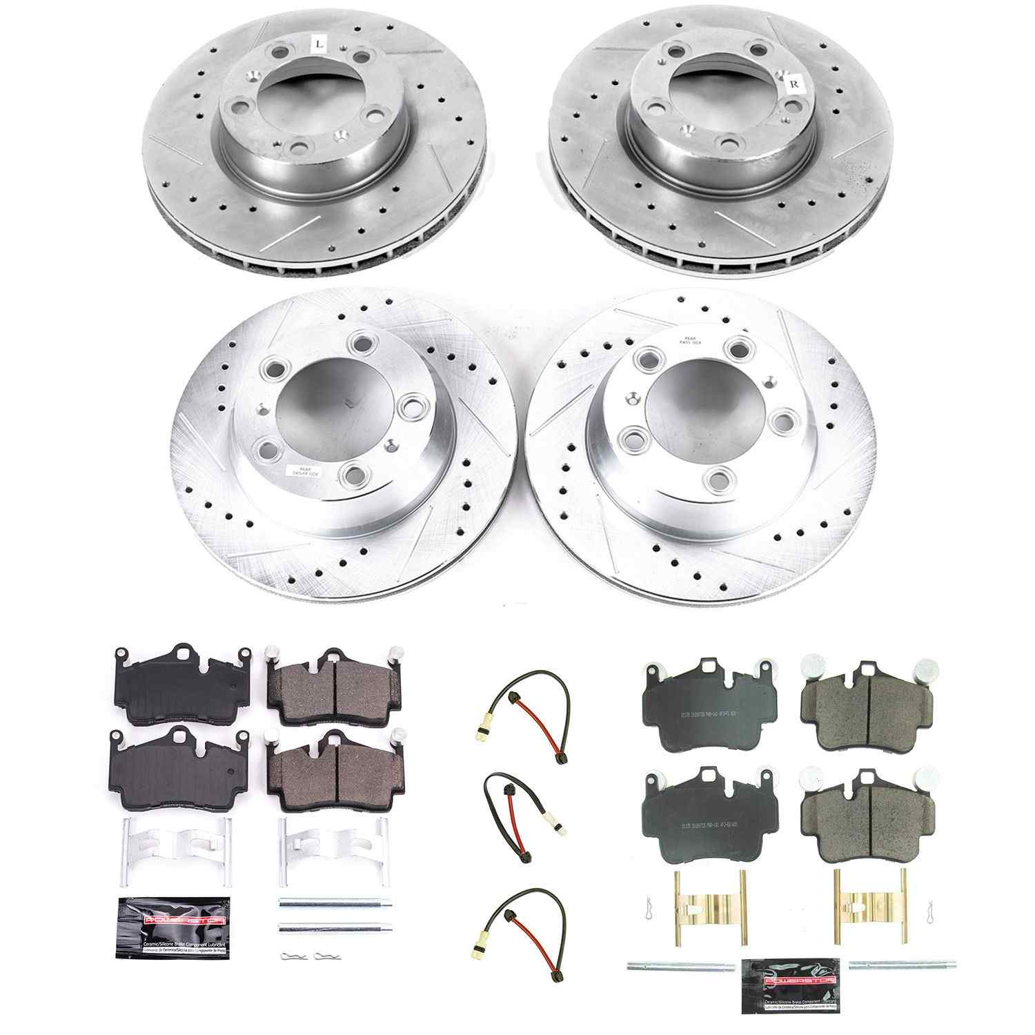 Power Stop 09-12 Porsche Boxster Front & Rear Z23 Evolution Sport Brake Kit K6733