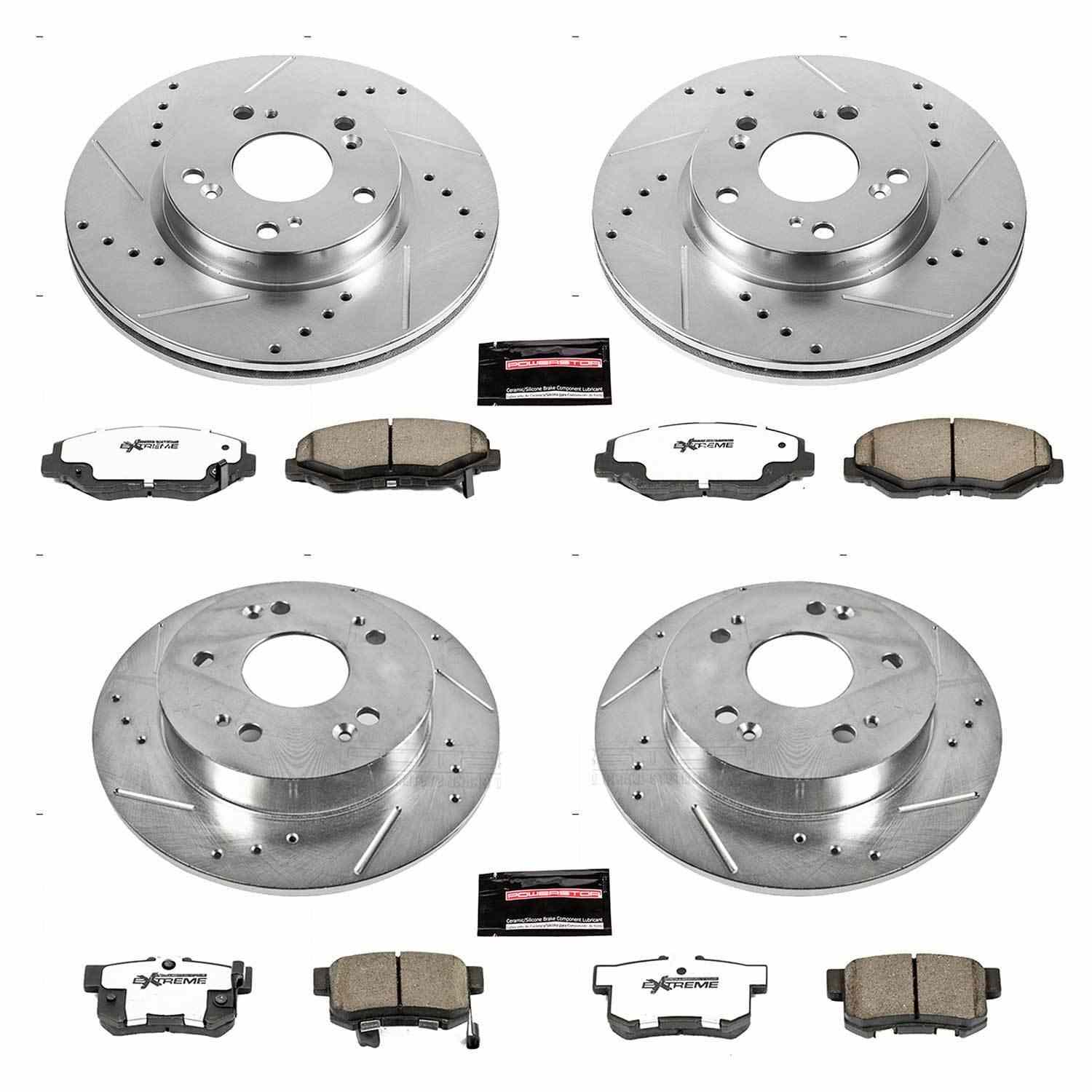 PowerStop Power Stop 2013 Acura ILX Front & Rear Z26 Street Warrior Brake Kit K6942-26