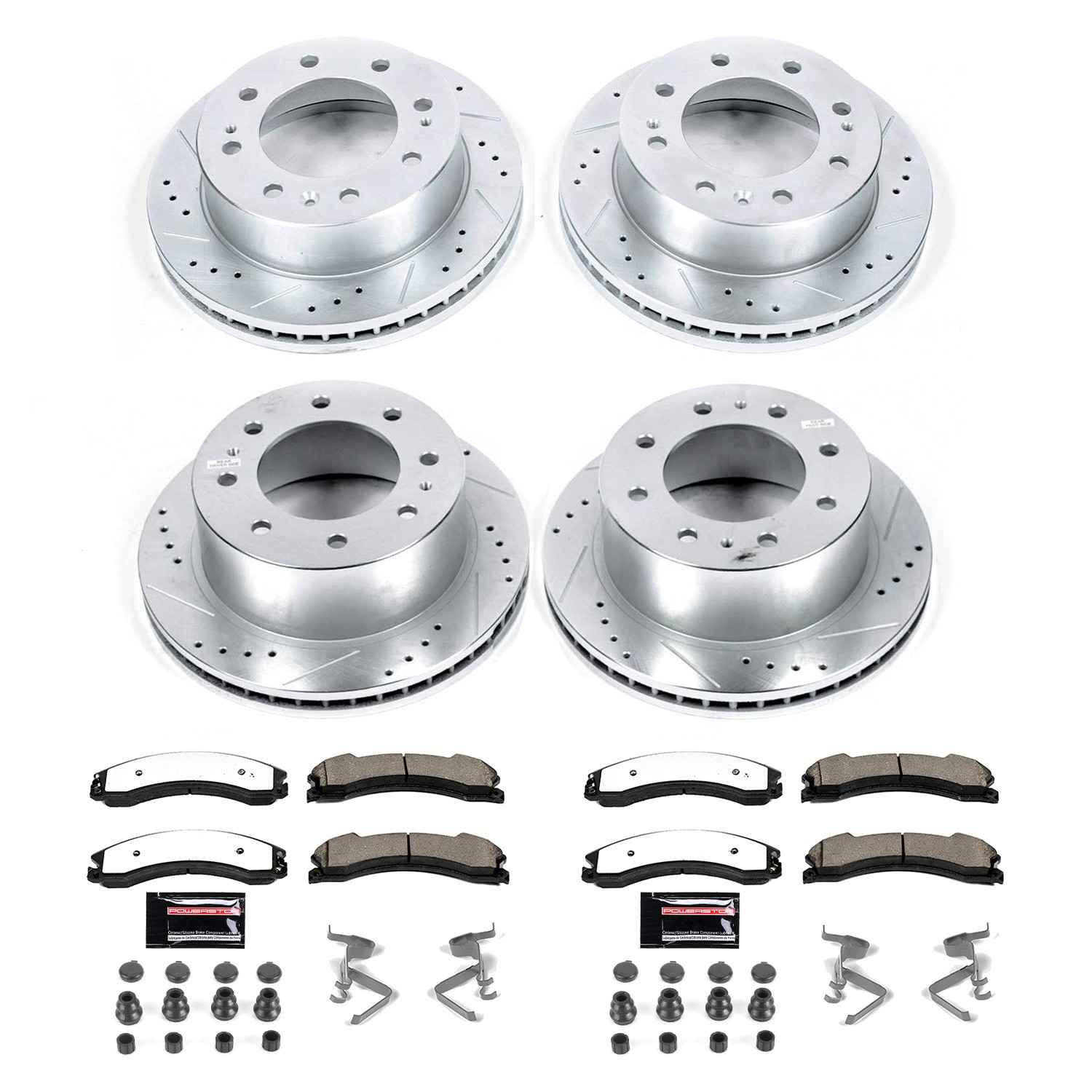 PowerStop Power Stop 15-19 Chevrolet Silverado 2500 HD Front & Rear Z36 Truck & Tow Brake Kit K6992-36