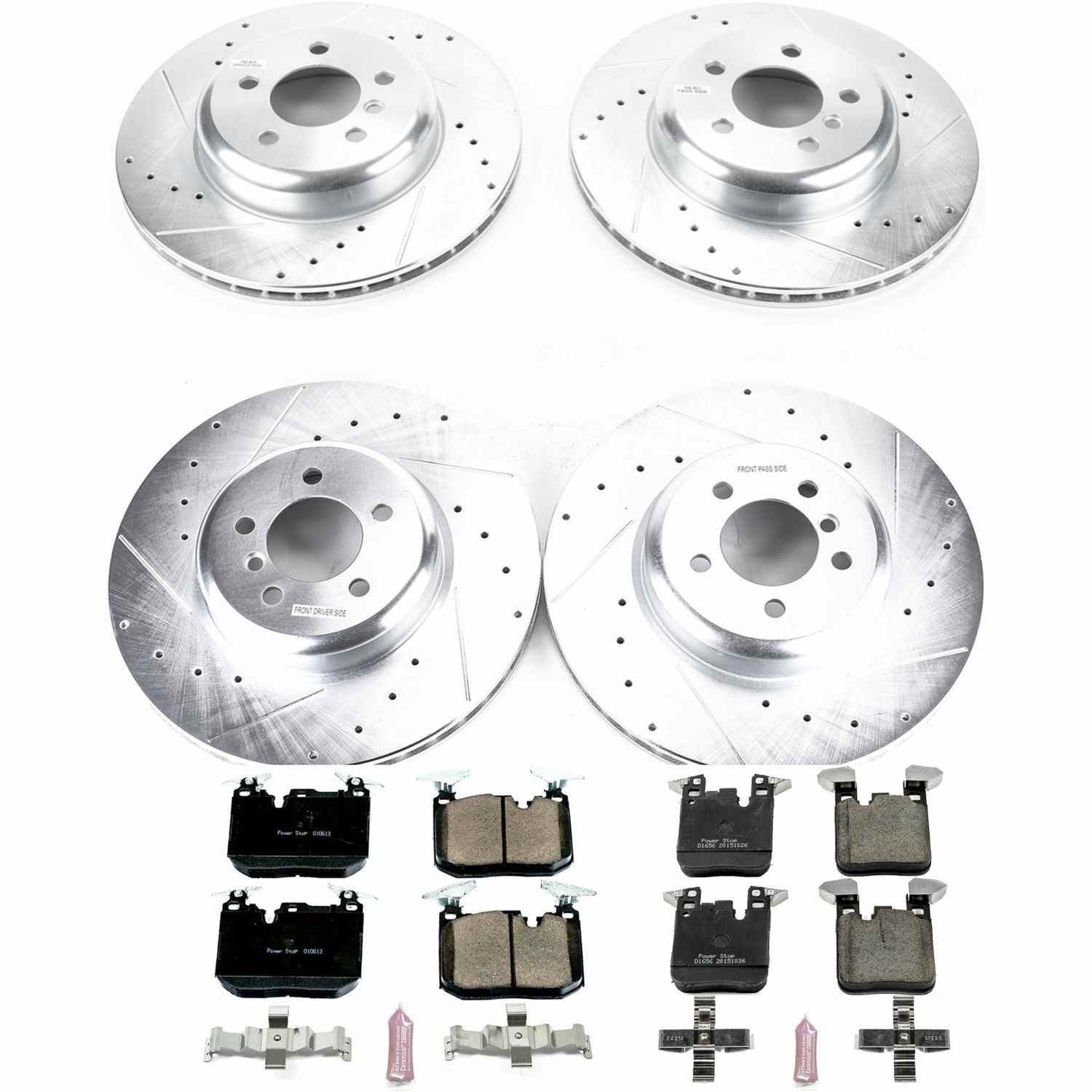 Power Stop 12-15 BMW 335i Front & Rear Z23 Evolution Sport Brake Kit K7012