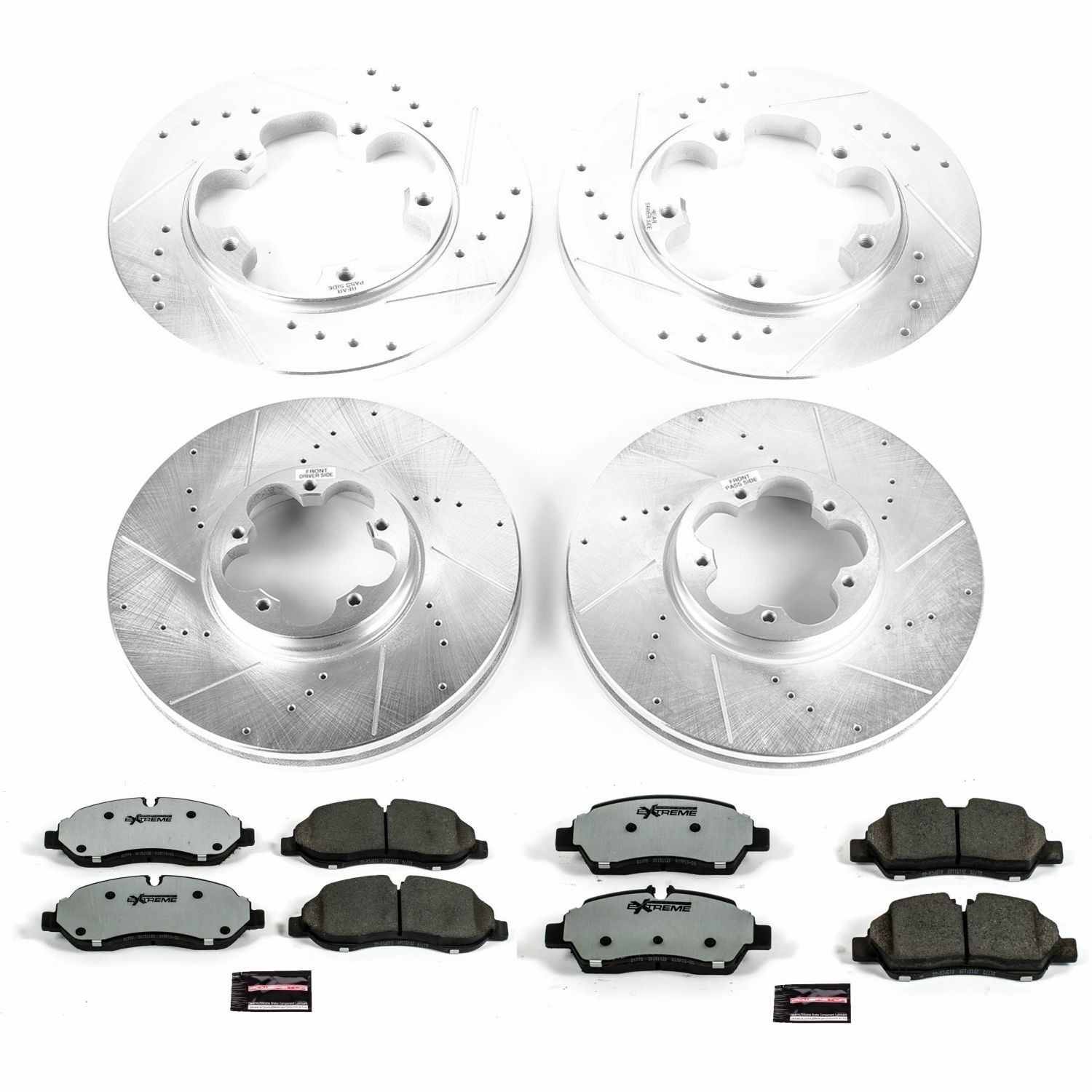 PowerStop Power Stop 15-19 Ford Transit-150 Front & Rear Z36 Truck & Tow Brake Kit K7235-36