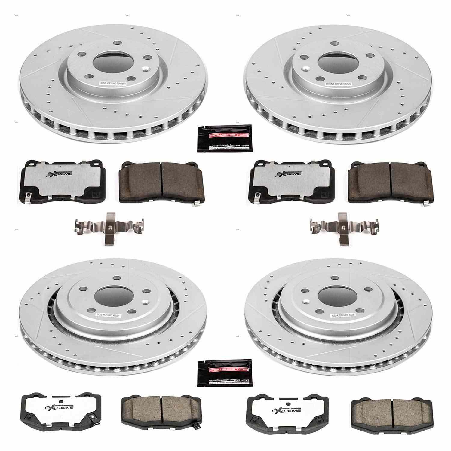 PowerStop Power Stop 15-19 Chevrolet Corvette Front & Rear Z26 Street Warrior Brake Kit K7291-26