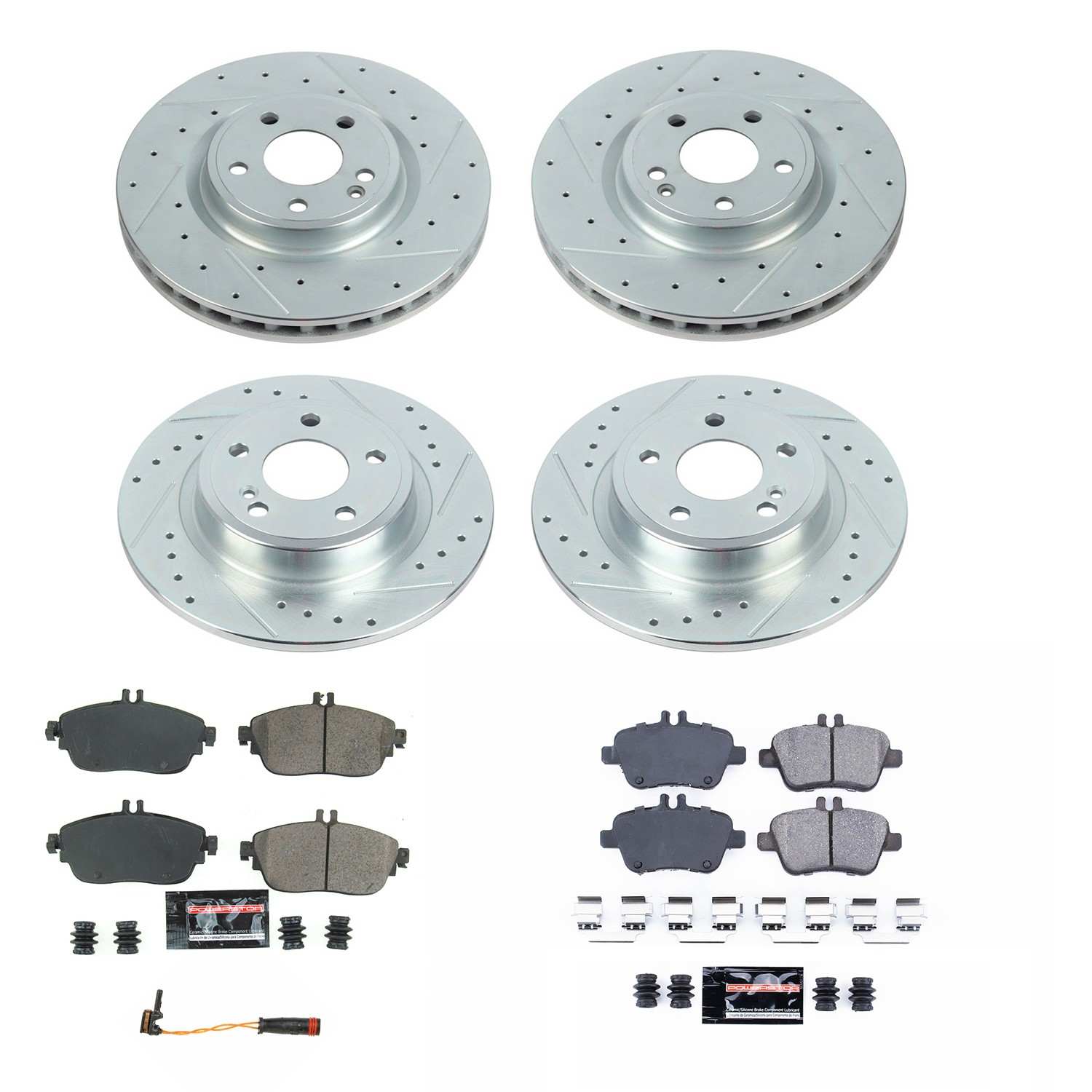 Power Stop 14-17 Mercedes-Benz CLA250 Front & Rear Z23 Evolution Sport Brake Kit K7389