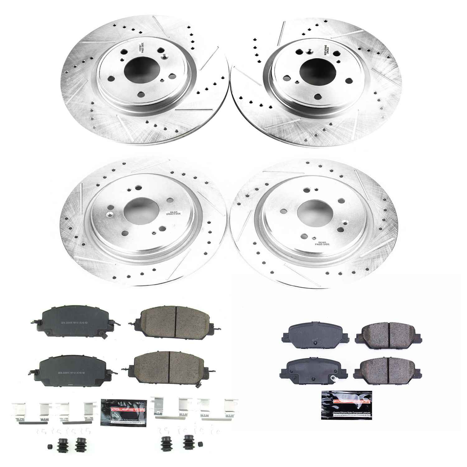 Power Stop 17-18 Honda CR-V Front & Rear Z23 Evolution Sport Brake Kit K7873