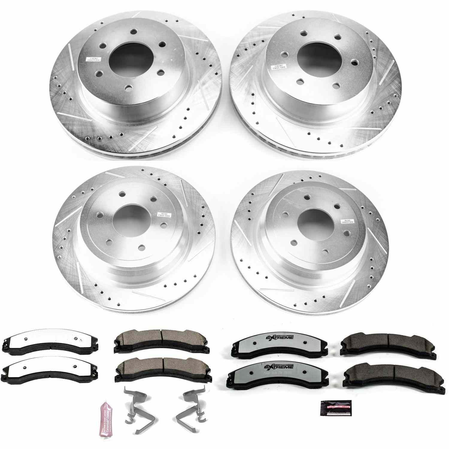 PowerStop Power Stop 16-18 Nissan Titan XD Front & Rear Z36 Truck & Tow Brake Kit K7876-36