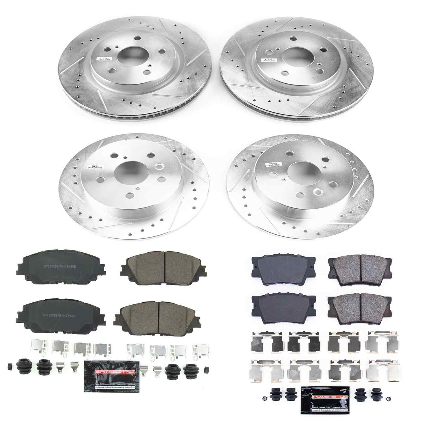 Power Stop 18-19 Toyota Camry Front & Rear Z23 Evolution Sport Brake Kit K7931