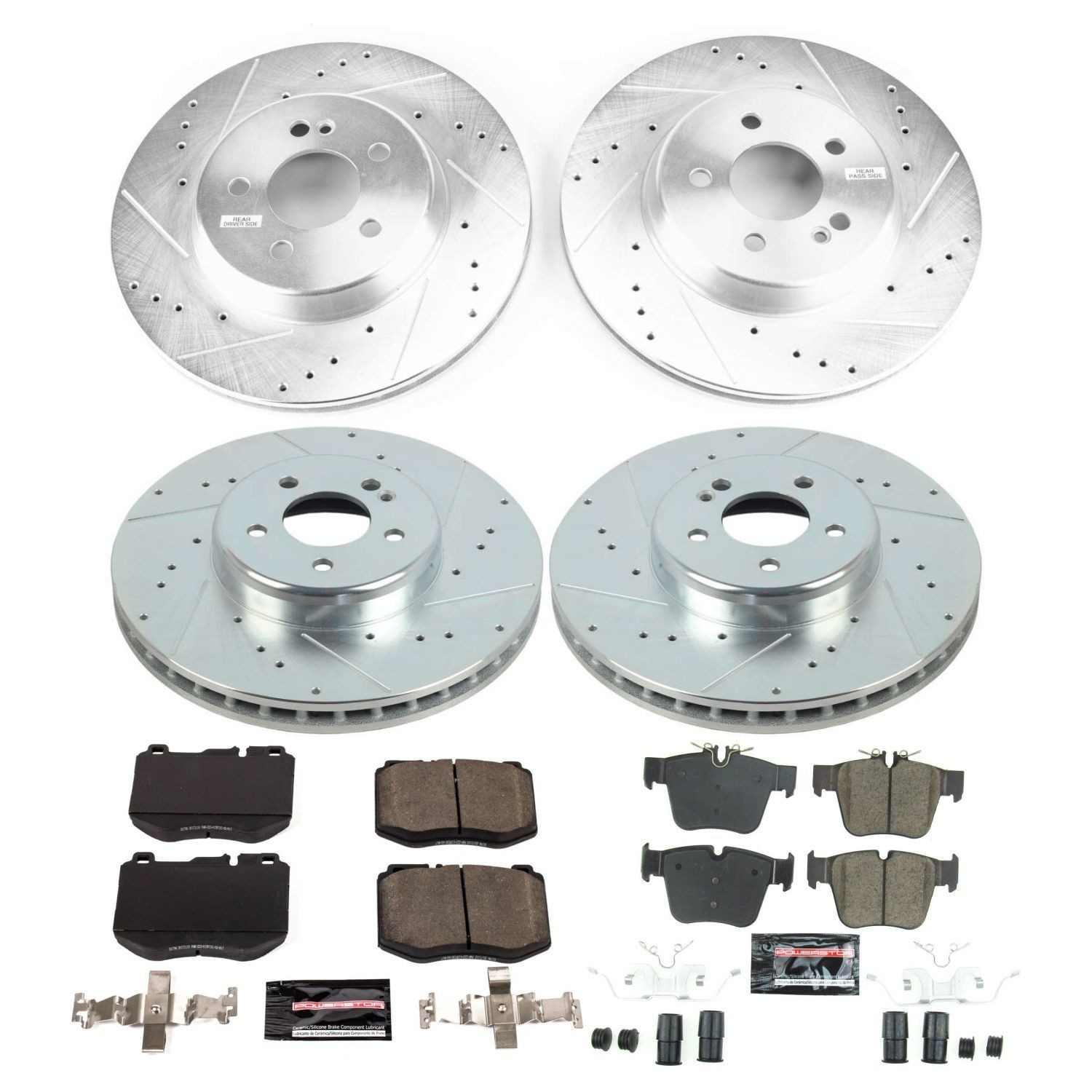 Power Stop 16-18 Mercedes-Benz GLC300 Front & Rear Z23 Evolution Sport Brake Kit K7970