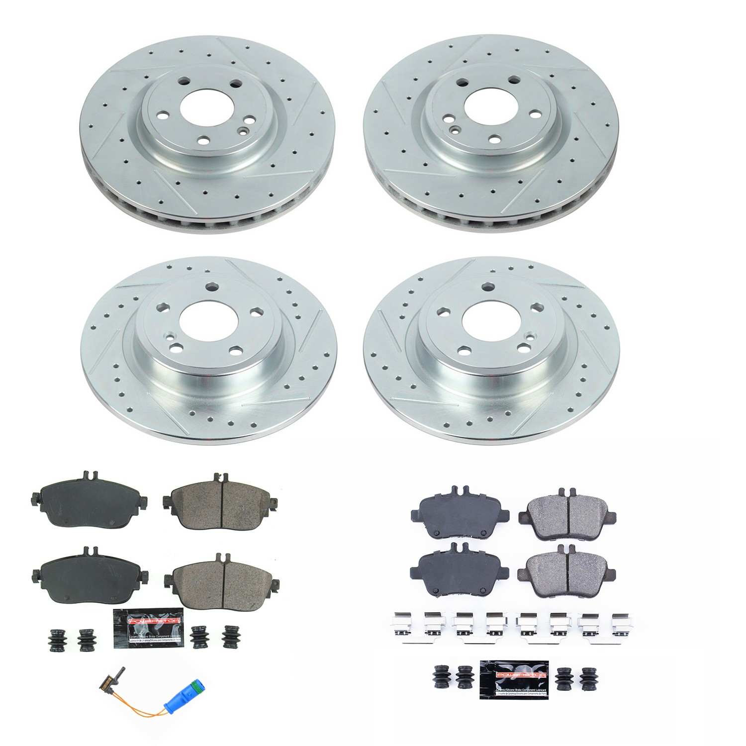 Power Stop 17-19 Infiniti QX30 Front & Rear Z23 Evolution Sport Brake Kit K8046