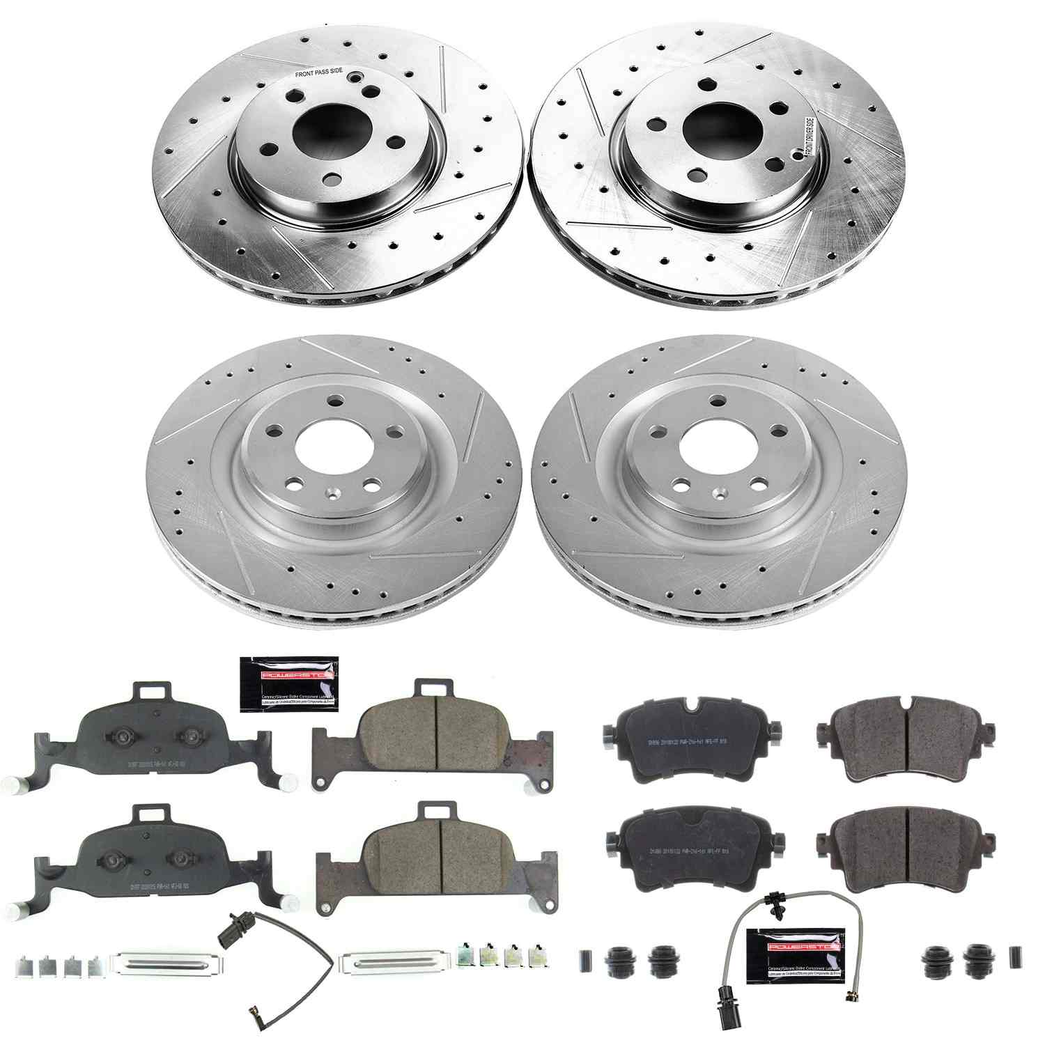 Power Stop 2018 Audi Q5 Front & Rear Z23 Evolution Sport Brake Kit K8053