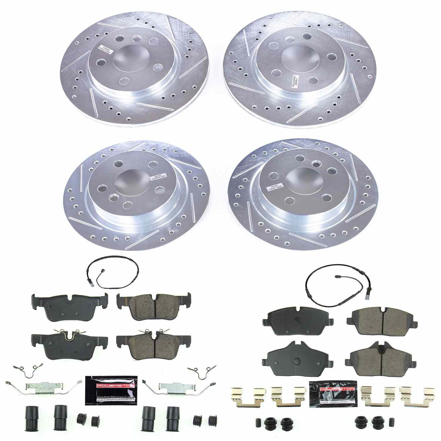 Power Stop 14-19 BMW i3 Front & Rear Z23 Evolution Sport Brake Kit K8113