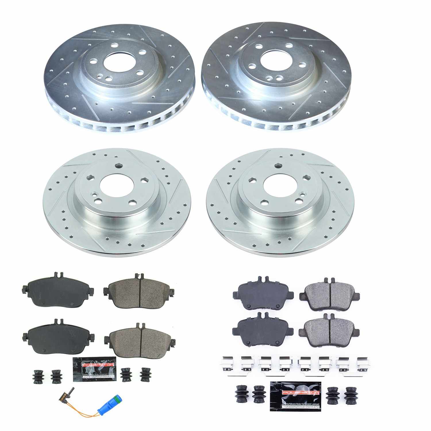 Power Stop 17-19 Infiniti QX30 Front & Rear Z23 Evolution Sport Brake Kit K8262