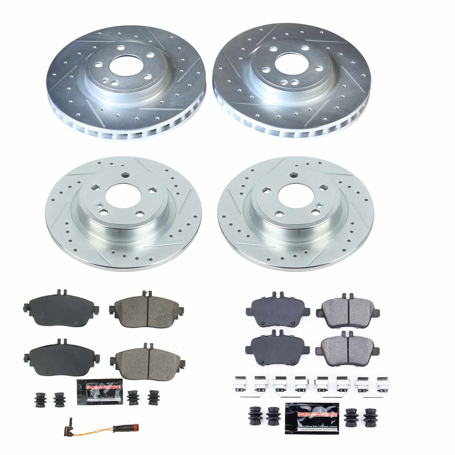 Power Stop 15-17 Mercedes-Benz GLA250 Front & Rear Z23 Evolution Sport Brake Kit K8263