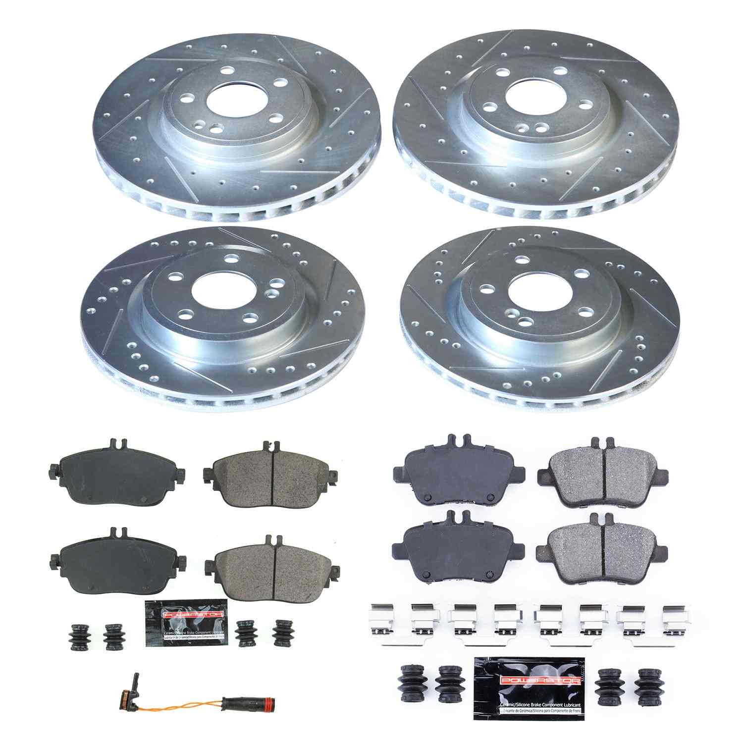 Power Stop 14-17 Mercedes-Benz CLA250 Front & Rear Z23 Evolution Sport Brake Kit K8264