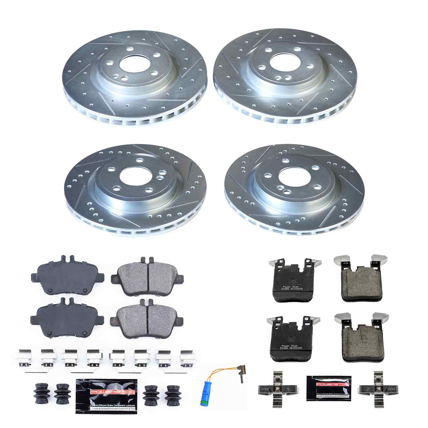 Power Stop 18-19 Mercedes-Benz CLA250 Front & Rear Z23 Evolution Sport Brake Kit K8265