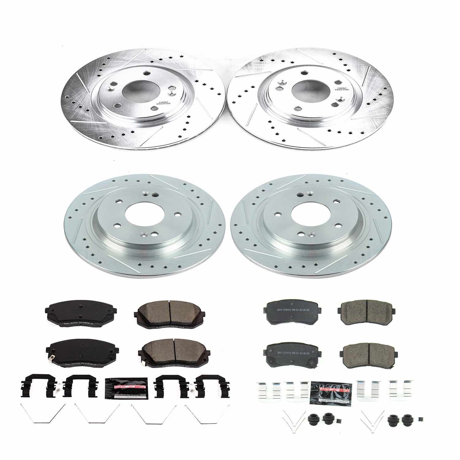 Power Stop 18-19 Hyundai Kona Front & Rear Z23 Evolution Sport Brake Kit K8286