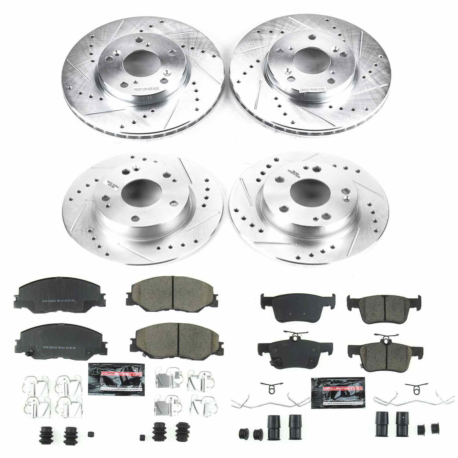 Power Stop 2019 Honda Insight Front & Rear Z23 Evolution Sport Brake Kit K8343