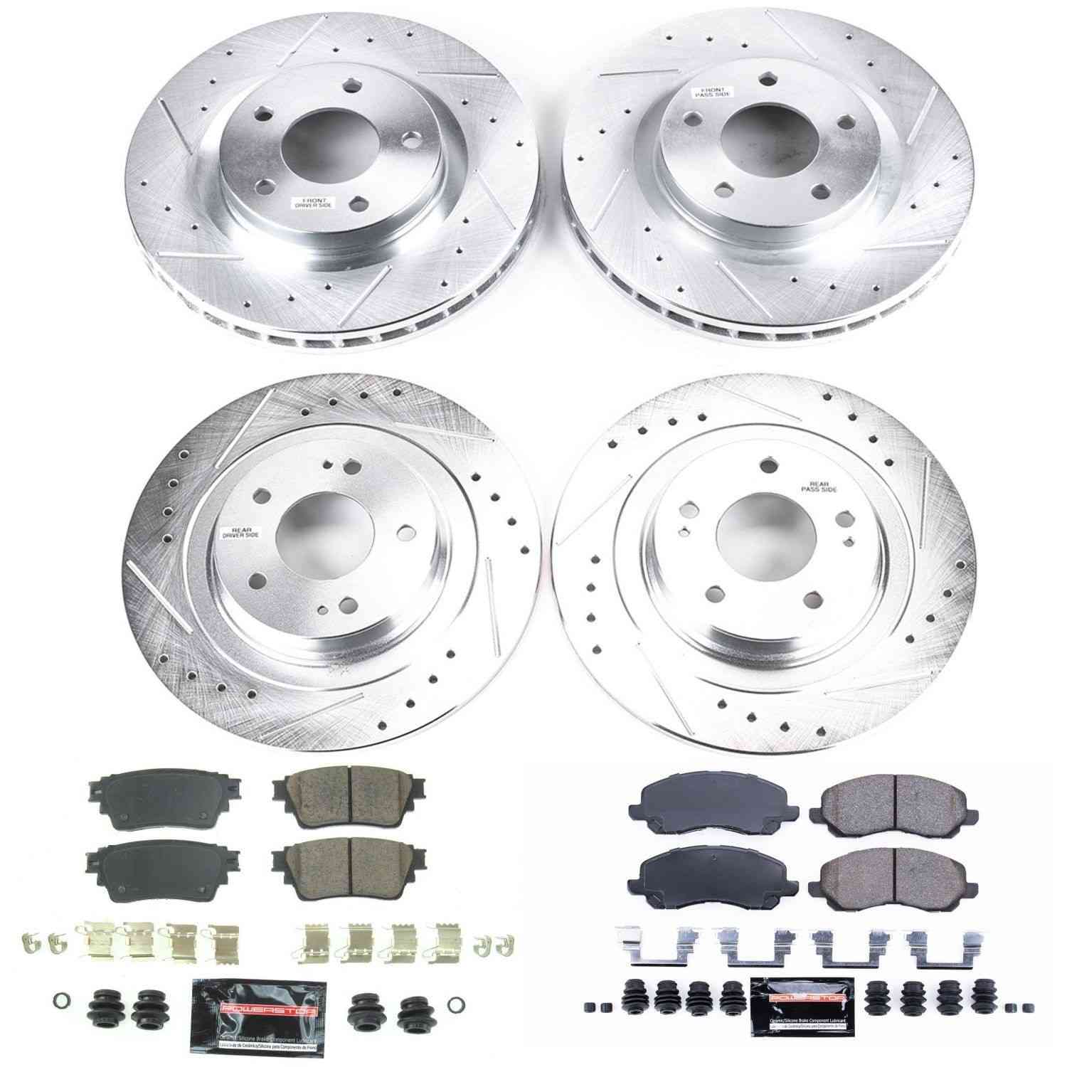 Power Stop 17-19 Mitsubishi Outlander Front & Rear Z23 Evolution Sport Brake Kit K8397