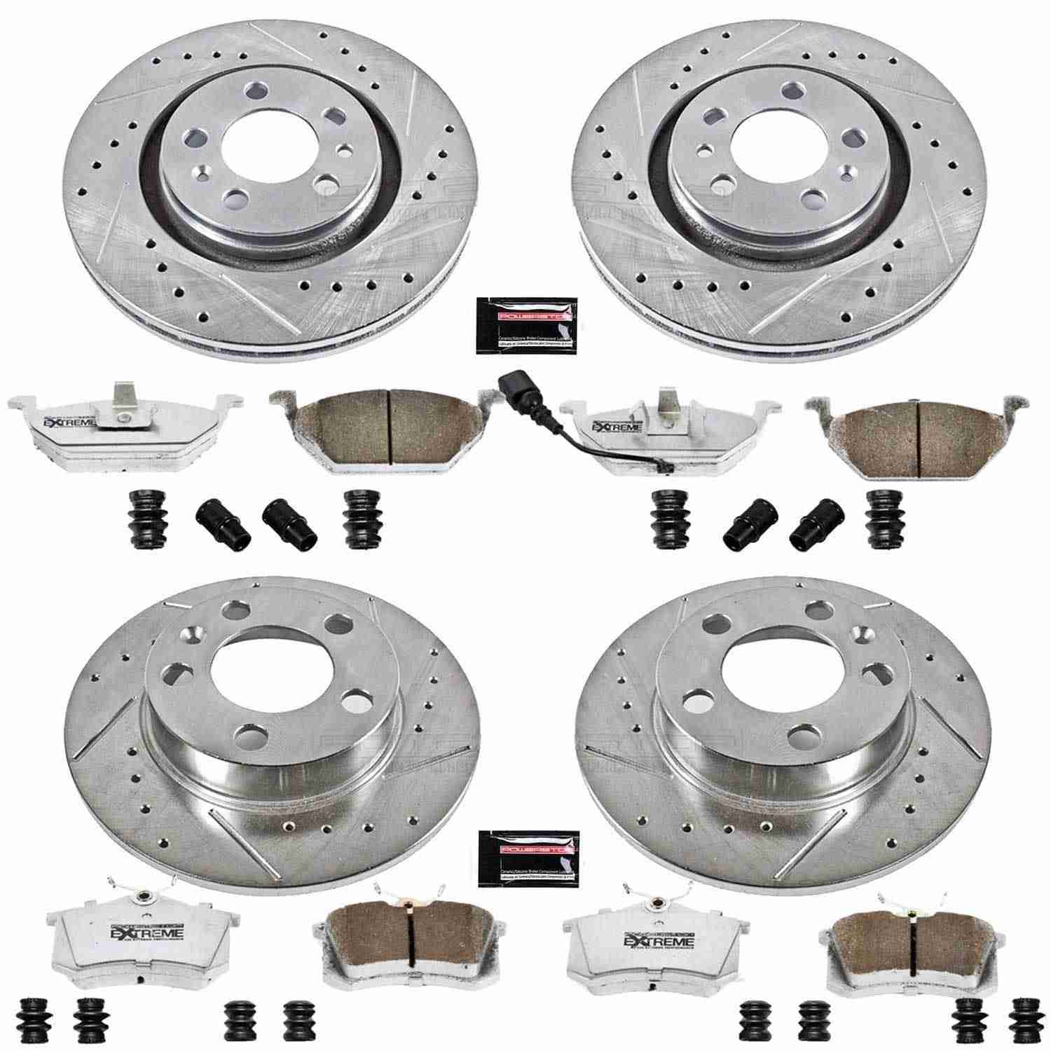 PowerStop Power Stop 99-06 Volkswagen Beetle Front & Rear Z26 Street Warrior Brake Kit K840-26