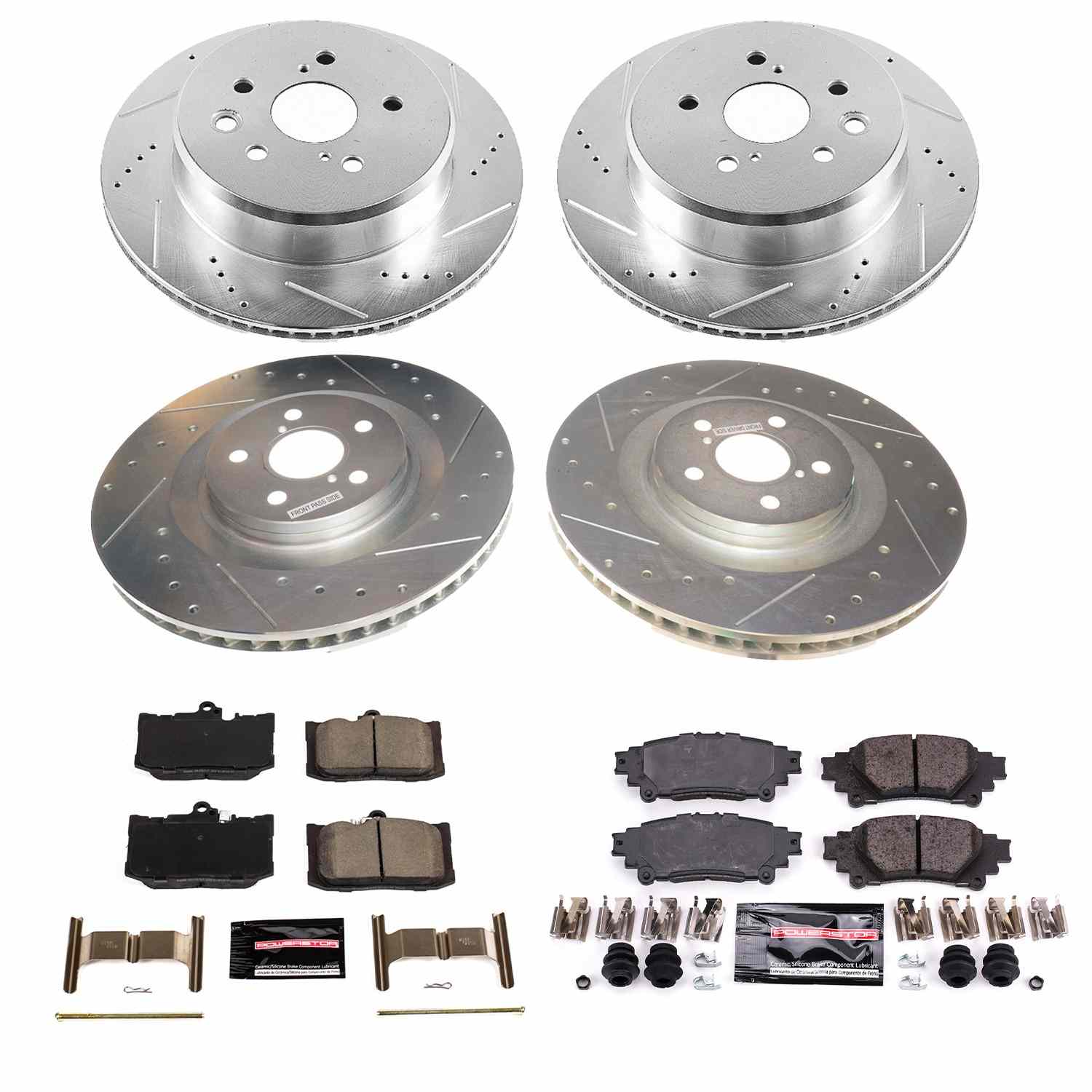 Power Stop 13-19 Lexus GS350 Front & Rear Z23 Evolution Sport Brake Kit K8453