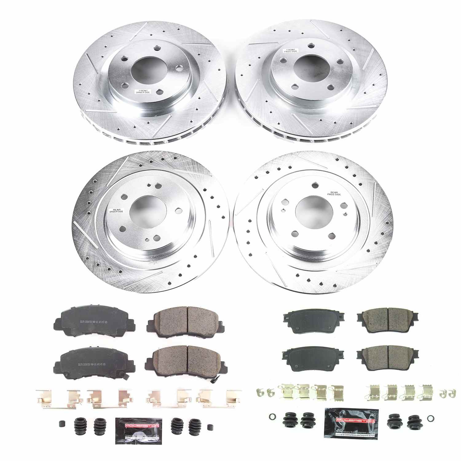 Power Stop 2018 Mitsubishi Eclipse Cross Front & Rear Z23 Evolution Sport Brake Kit K8460