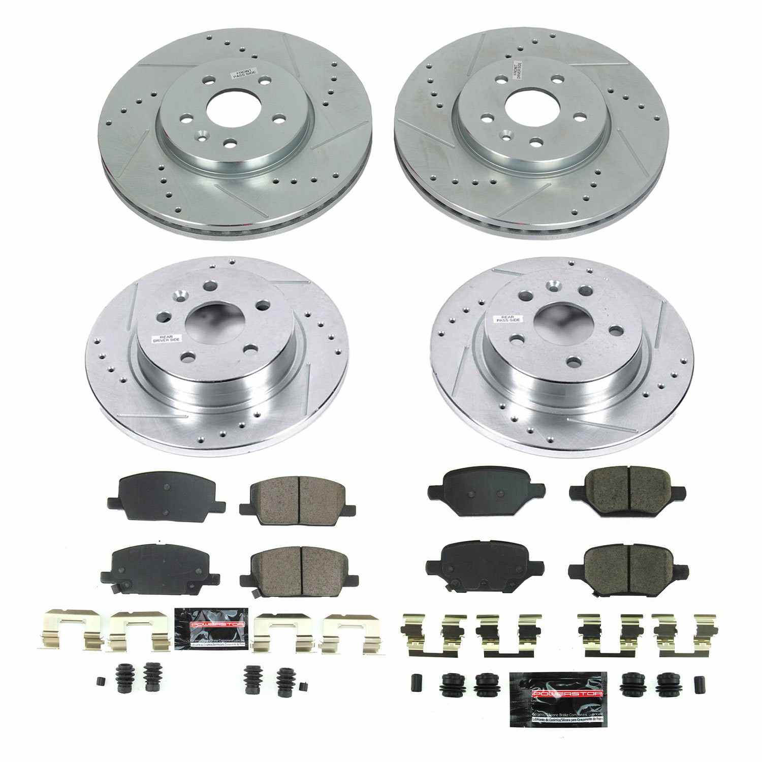 Power Stop 18-20 Buick Encore Front & Rear Z23 Evolution Sport Brake Kit K8505