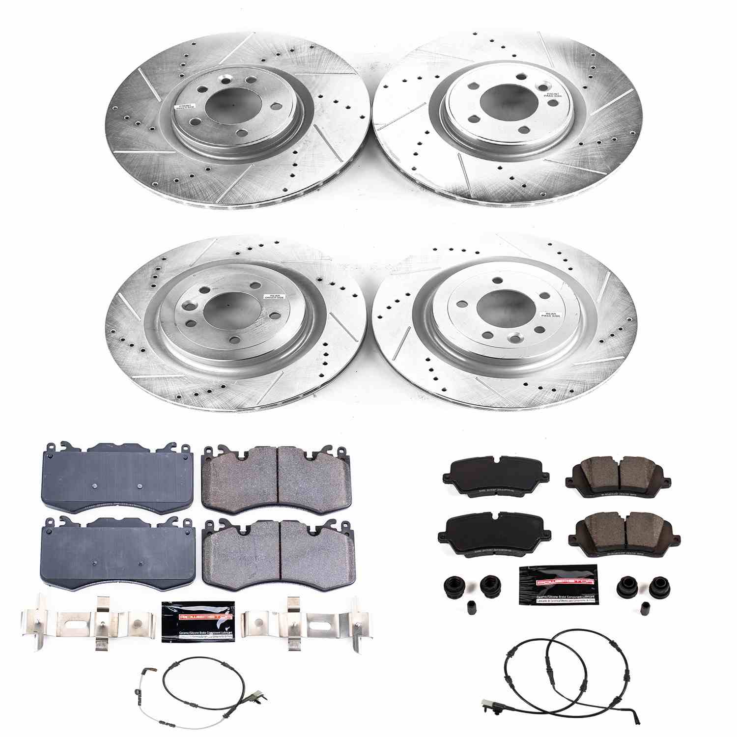 Power Stop 18-19 Land Rover Range Rover Front & Rear Z23 Evolution Sport Brake Kit K8511