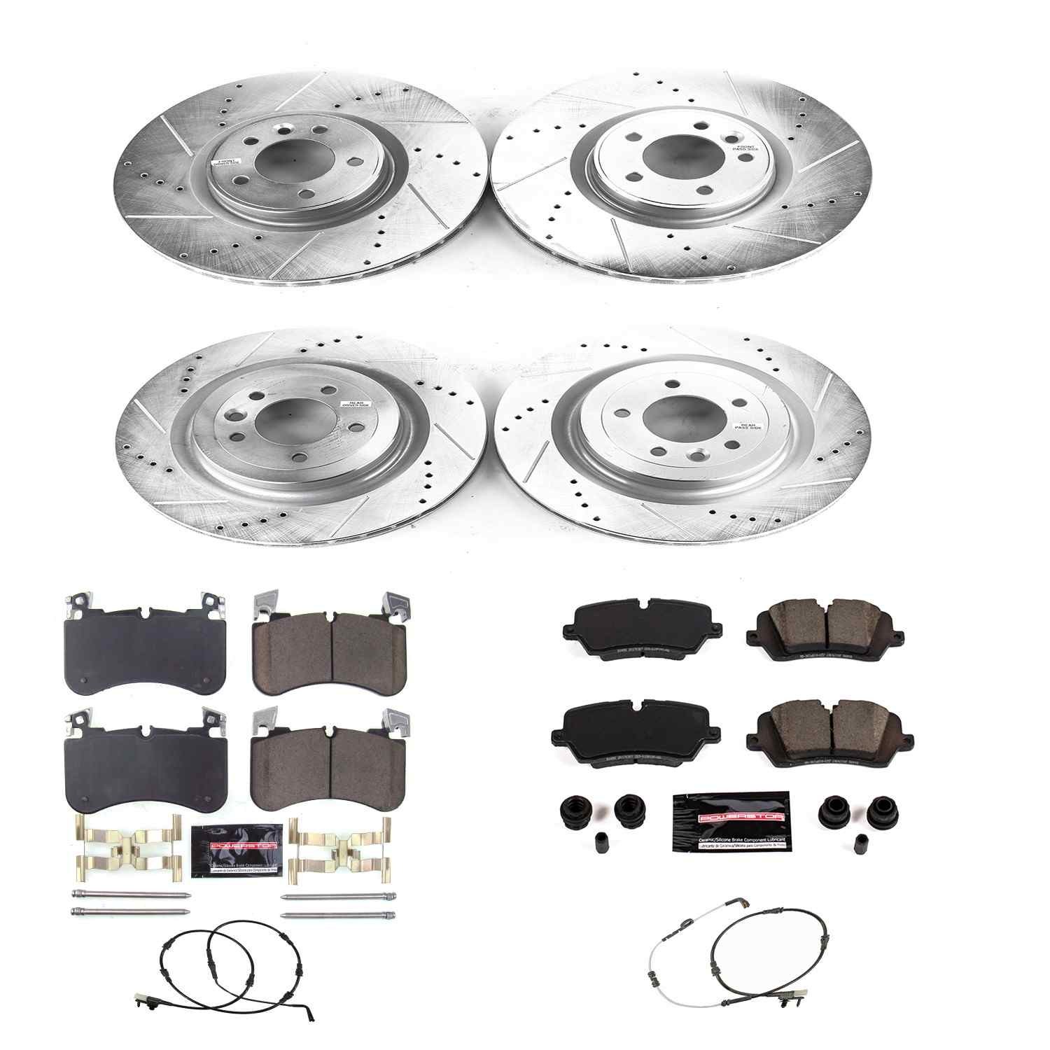 Power Stop 2019 Land Rover Range Rover Front & Rear Z23 Evolution Sport Brake Kit K8512