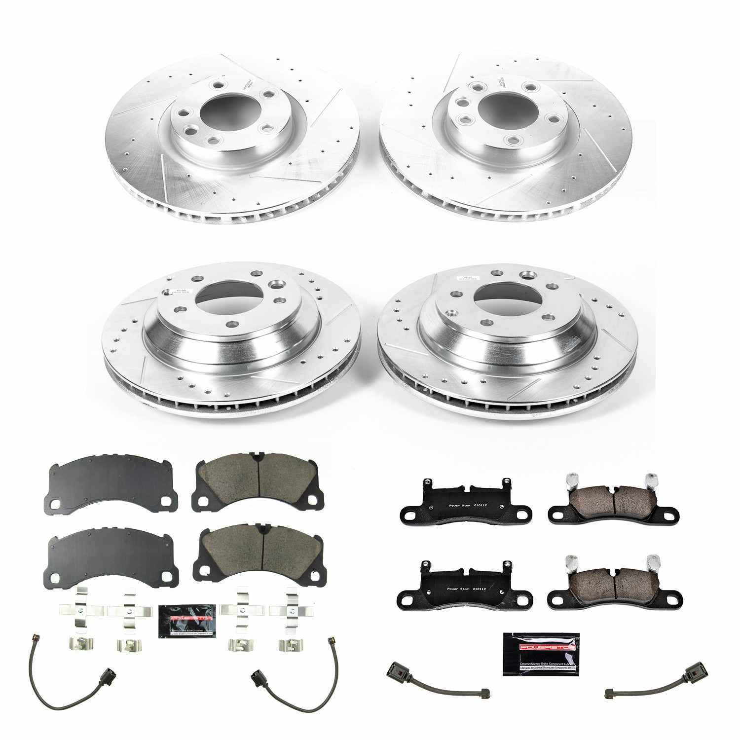 Power Stop 13-18 Porsche Cayenne Front & Rear Z23 Evolution Sport Brake Kit K8516