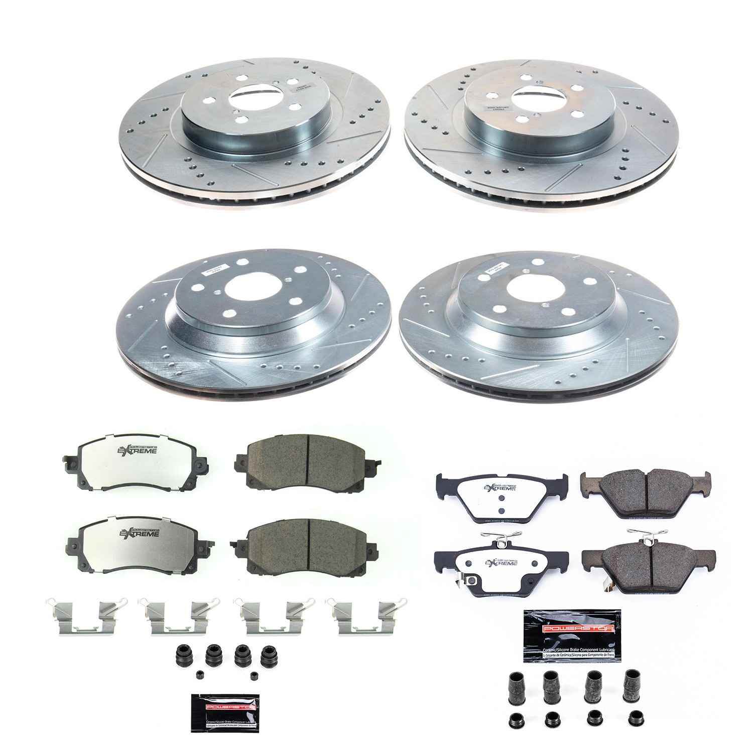 PowerStop Power Stop 19-21 Subaru Forester Front & Rear Z26 Street Warrior Brake Kit K8520-26