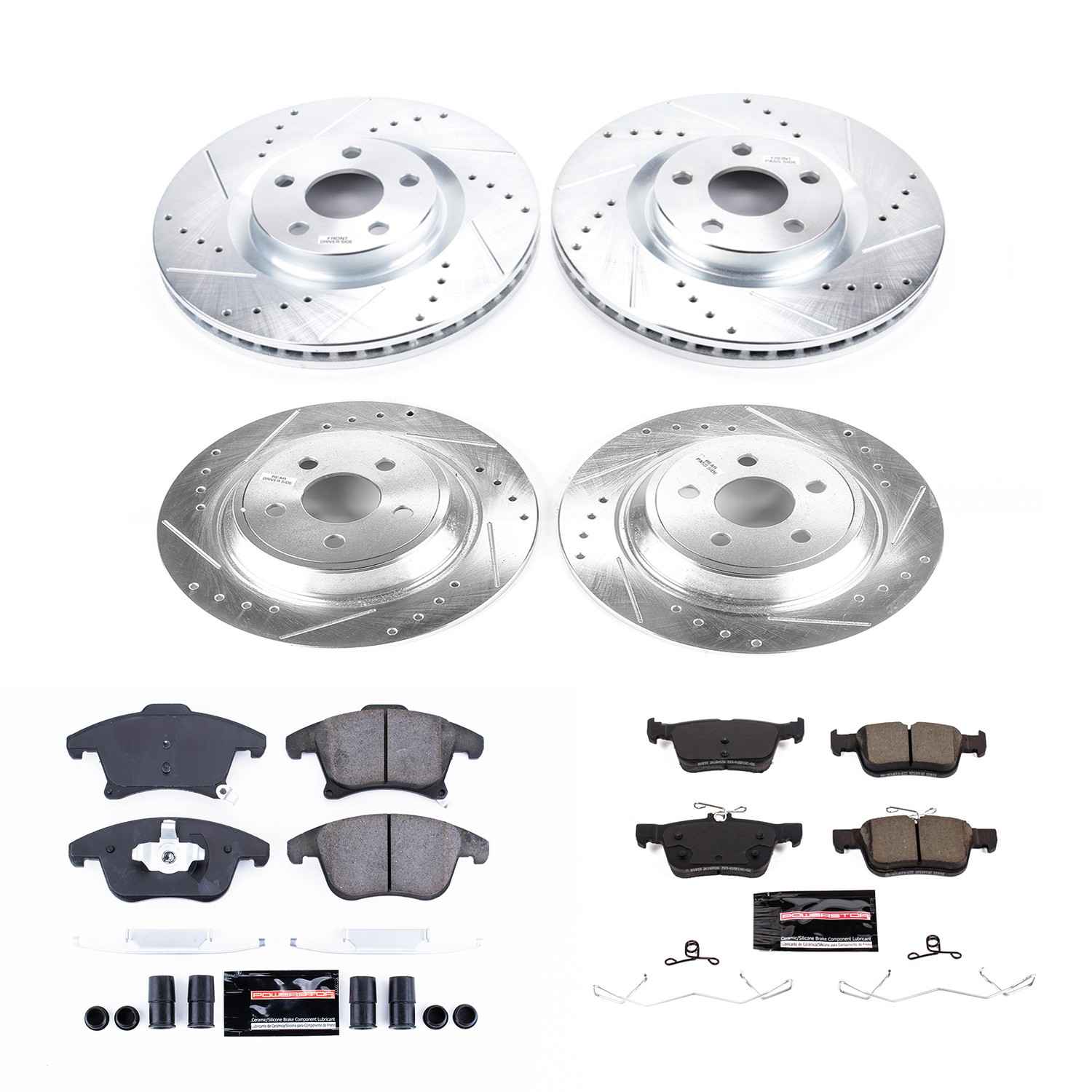 Power Stop 19-20 Ford Police Responder Hybrid Front & Rear Z23 Evolution Sport Brake Kit K8541