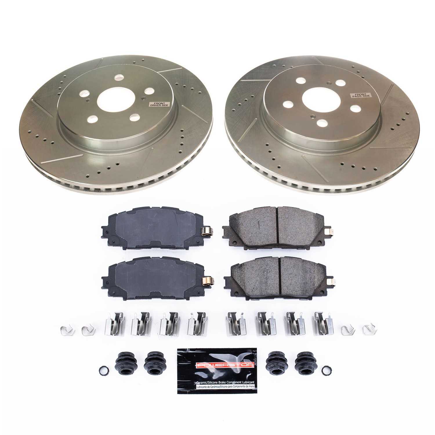 Power Stop 20-21 Toyota Prius Prime Front Z23 Evolution Sport Brake Kit K8622