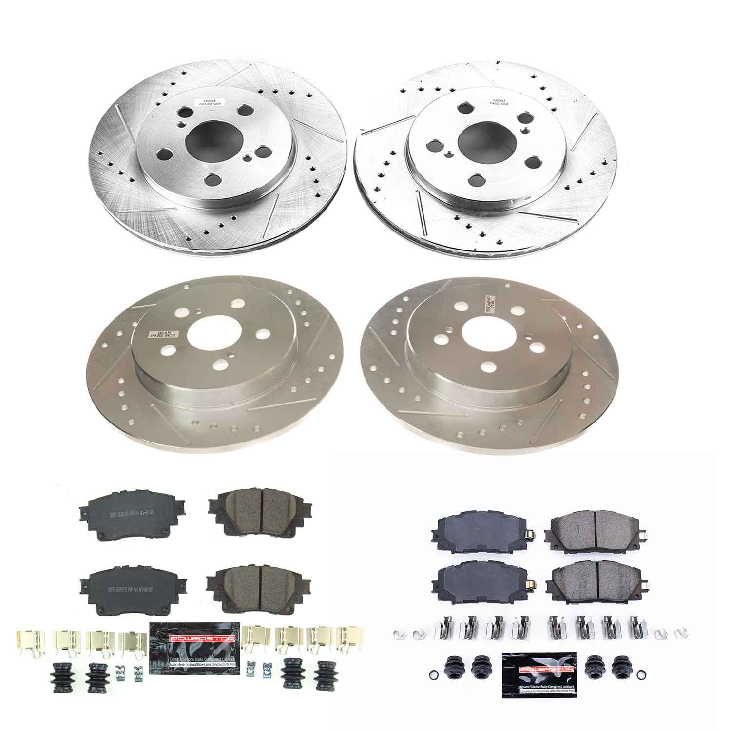 Power Stop 20-21 Toyota Corolla Front & Rear Z23 Evolution Sport Brake Kit K8664