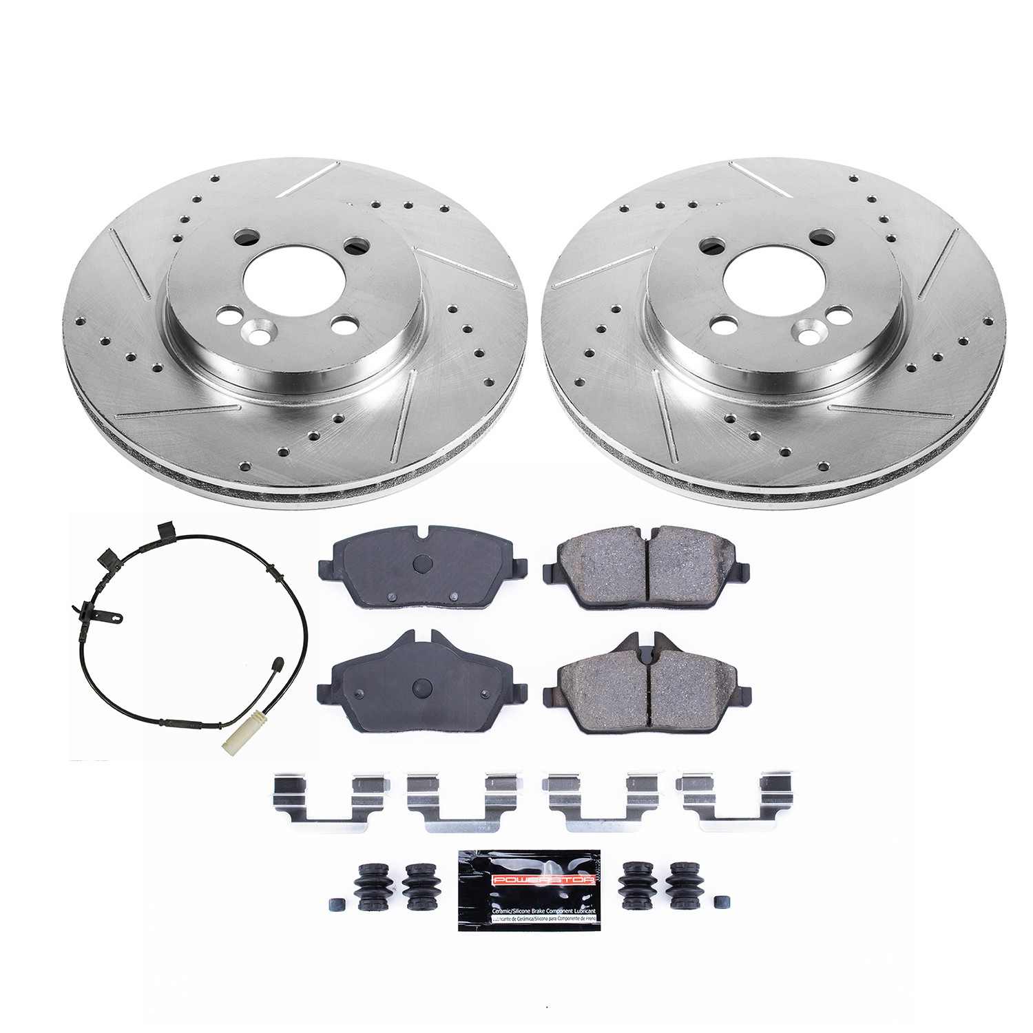 PowerStop Power Stop 2011 Mini Cooper Front Z23 Evolution Brake Kit K8842