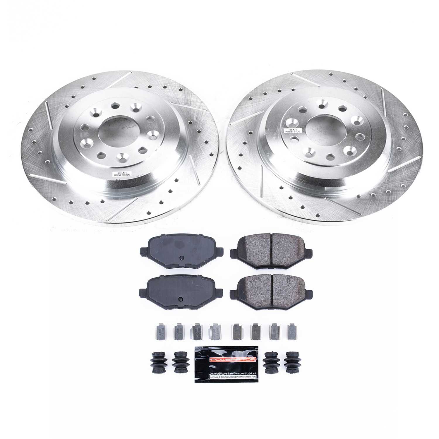 PowerStop Power Stop 13-14 Ford Edge Rear Z23 Evolution Brake Kit K8846