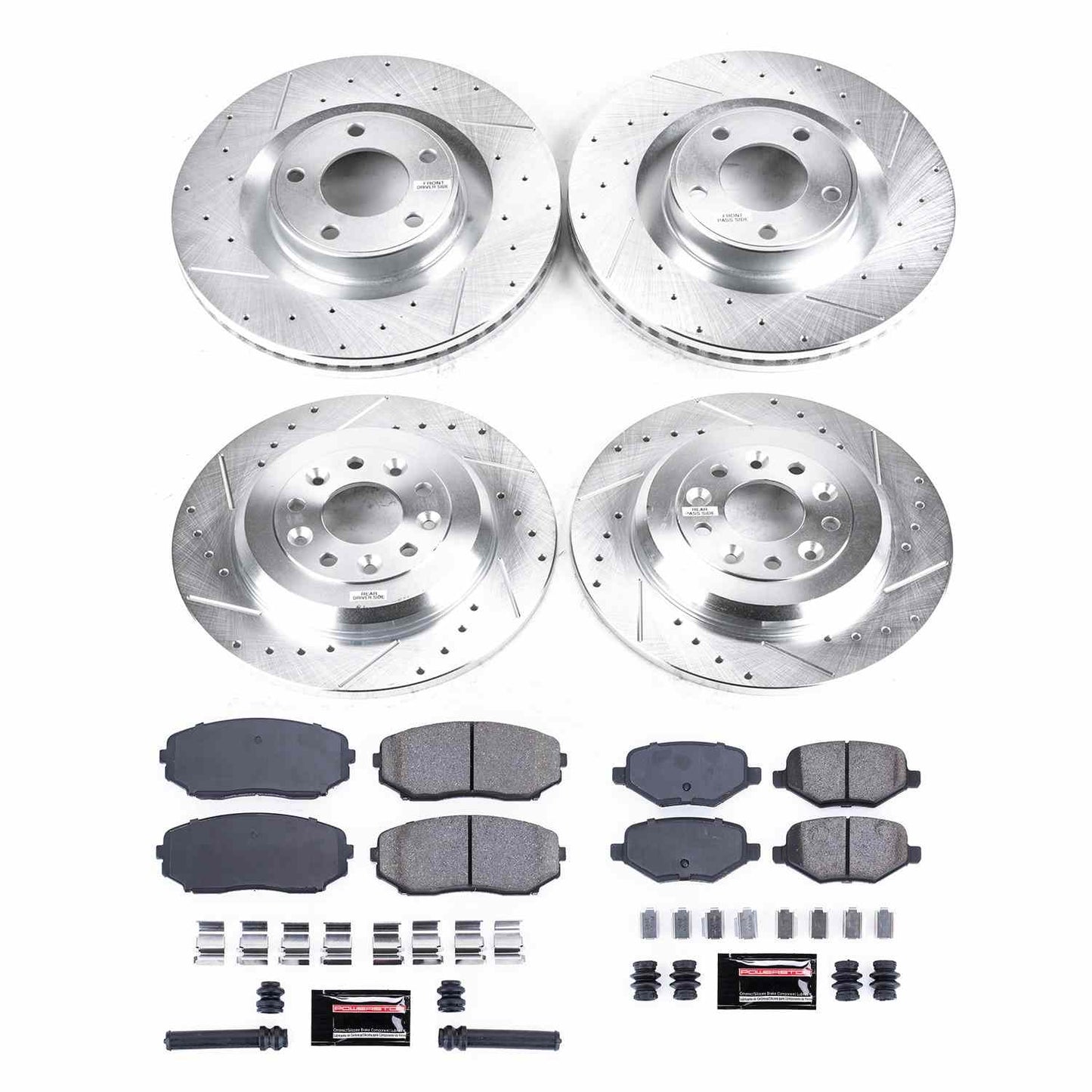 PowerStop Power Stop 13-14 Ford Edge Front & Rear Z23 Evolution Brake Kit K8847
