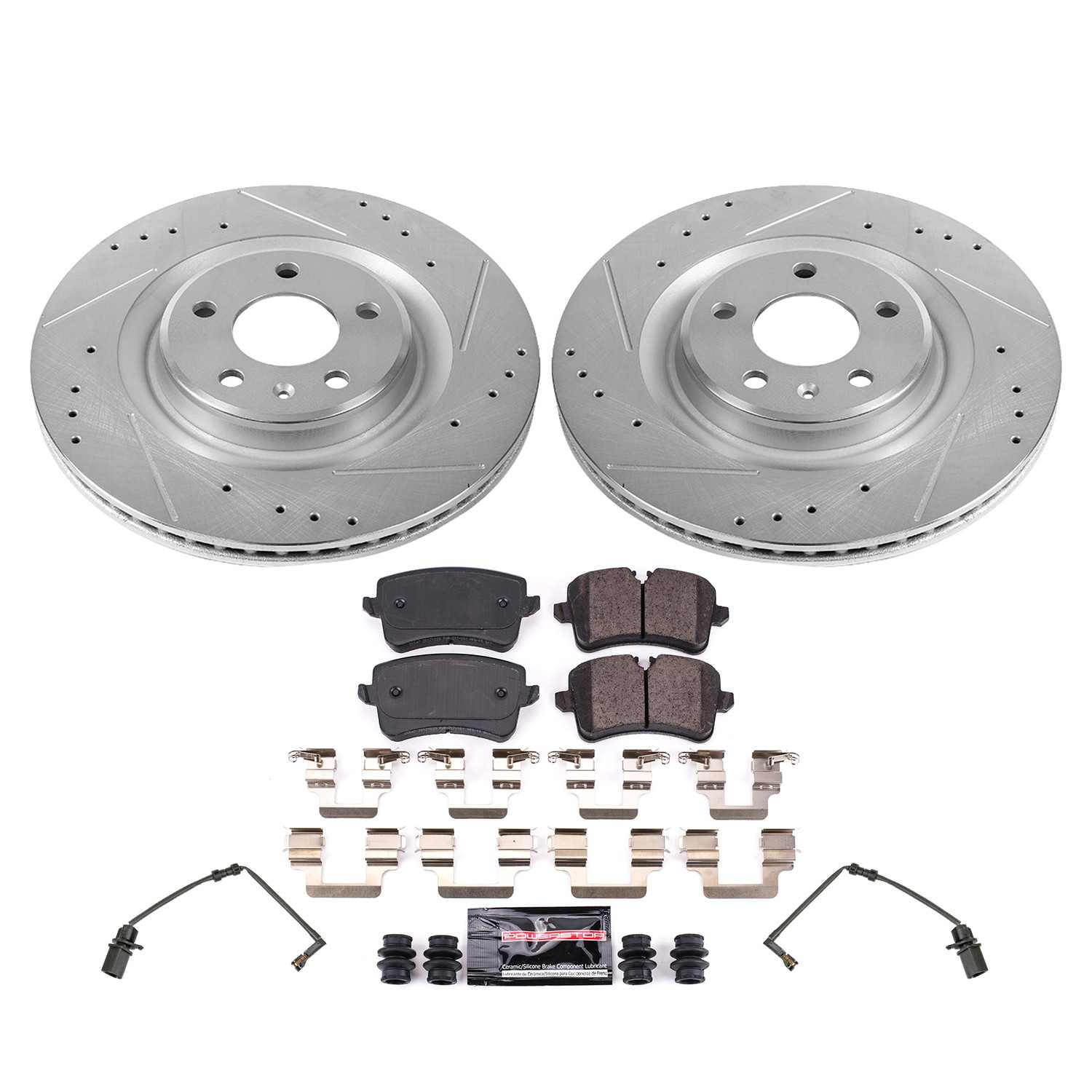 PowerStop Power Stop 13-14 Audi A8 Quattro Rear Z23 Evolution Brake Kit K8850