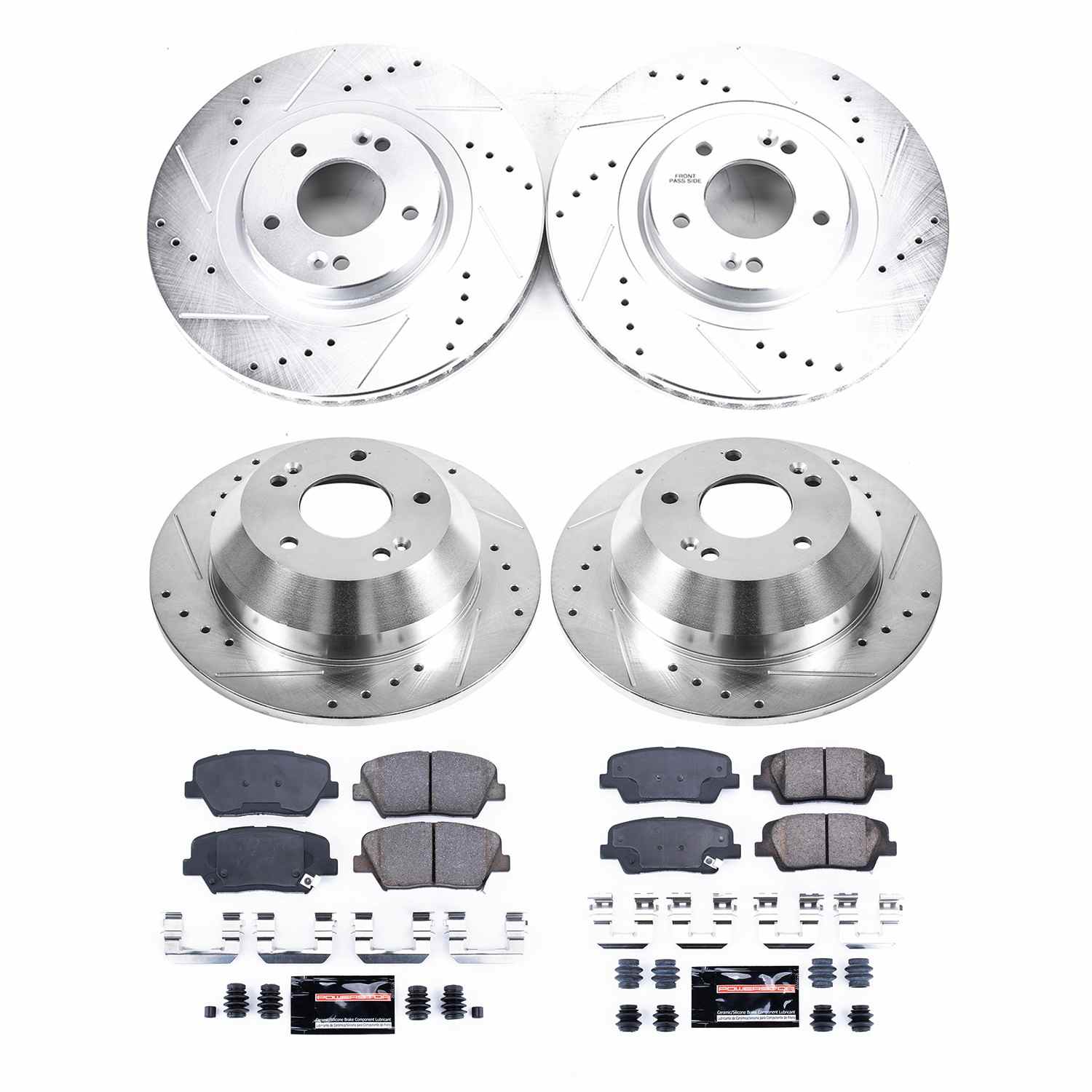 PowerStop Power Stop 2015 Kia Sorento Front & Rear Z23 Evolution Brake Kit K8860