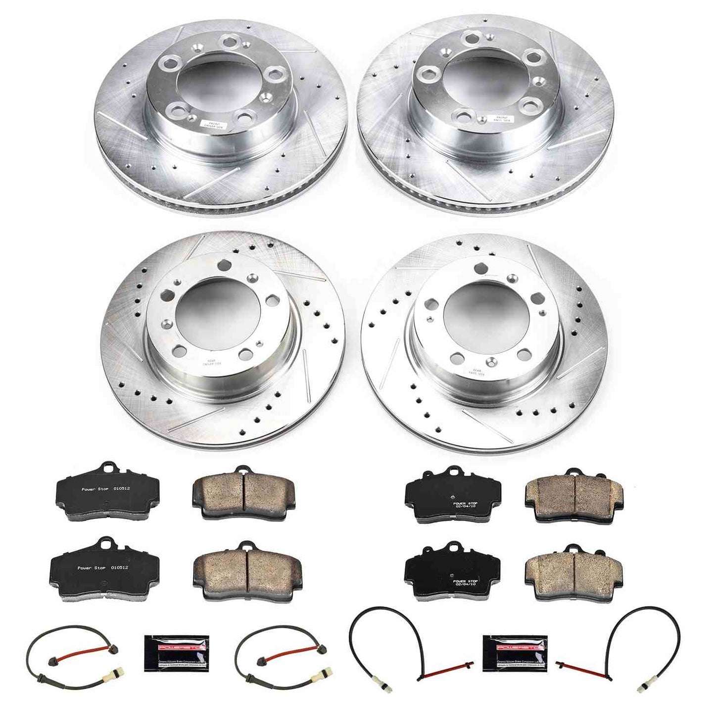 PowerStop Power Stop 00-04 Porsche Boxster Front & Rear Z23 Evolution Brake Kit K8867
