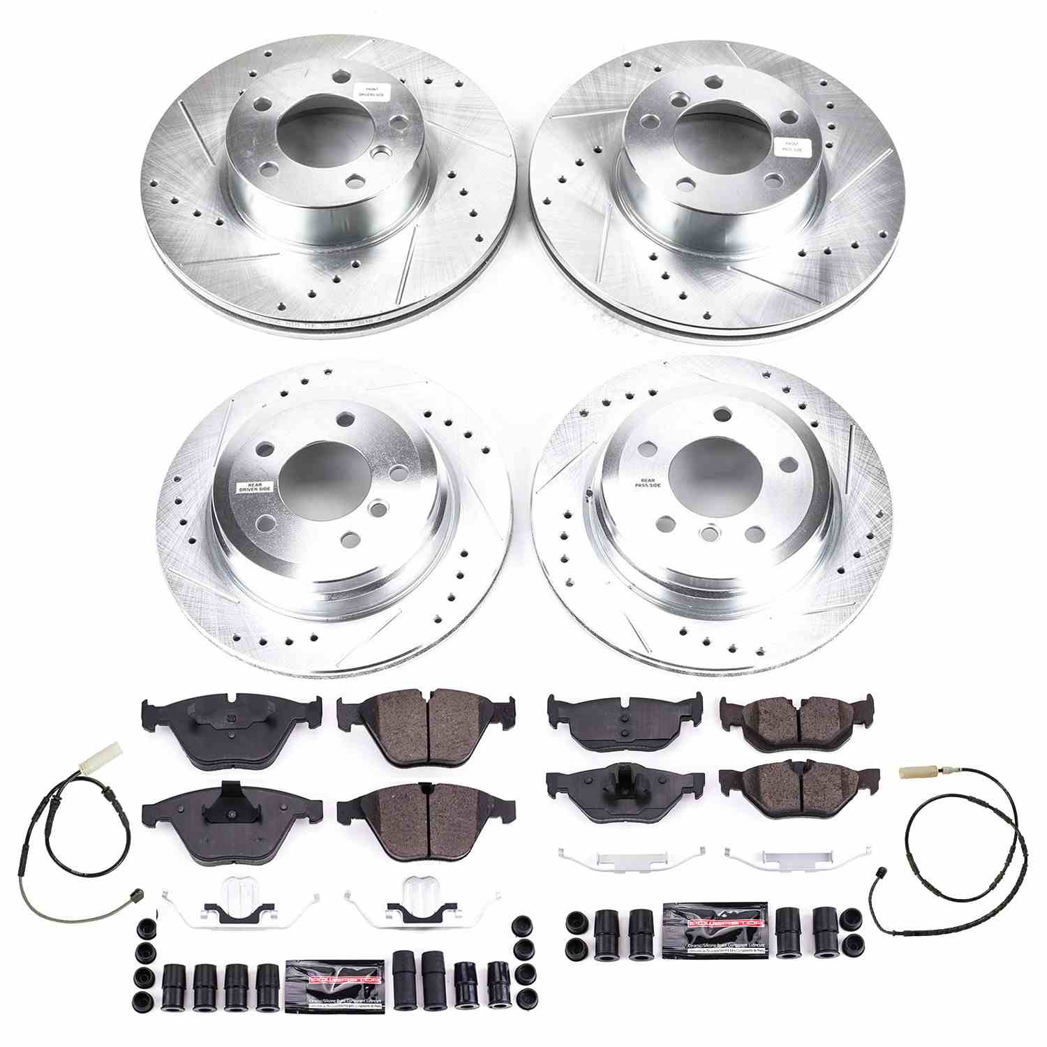 PowerStop Power Stop 11-13 BMW 328i Front & Rear Z23 Evolution Brake Kit K8882