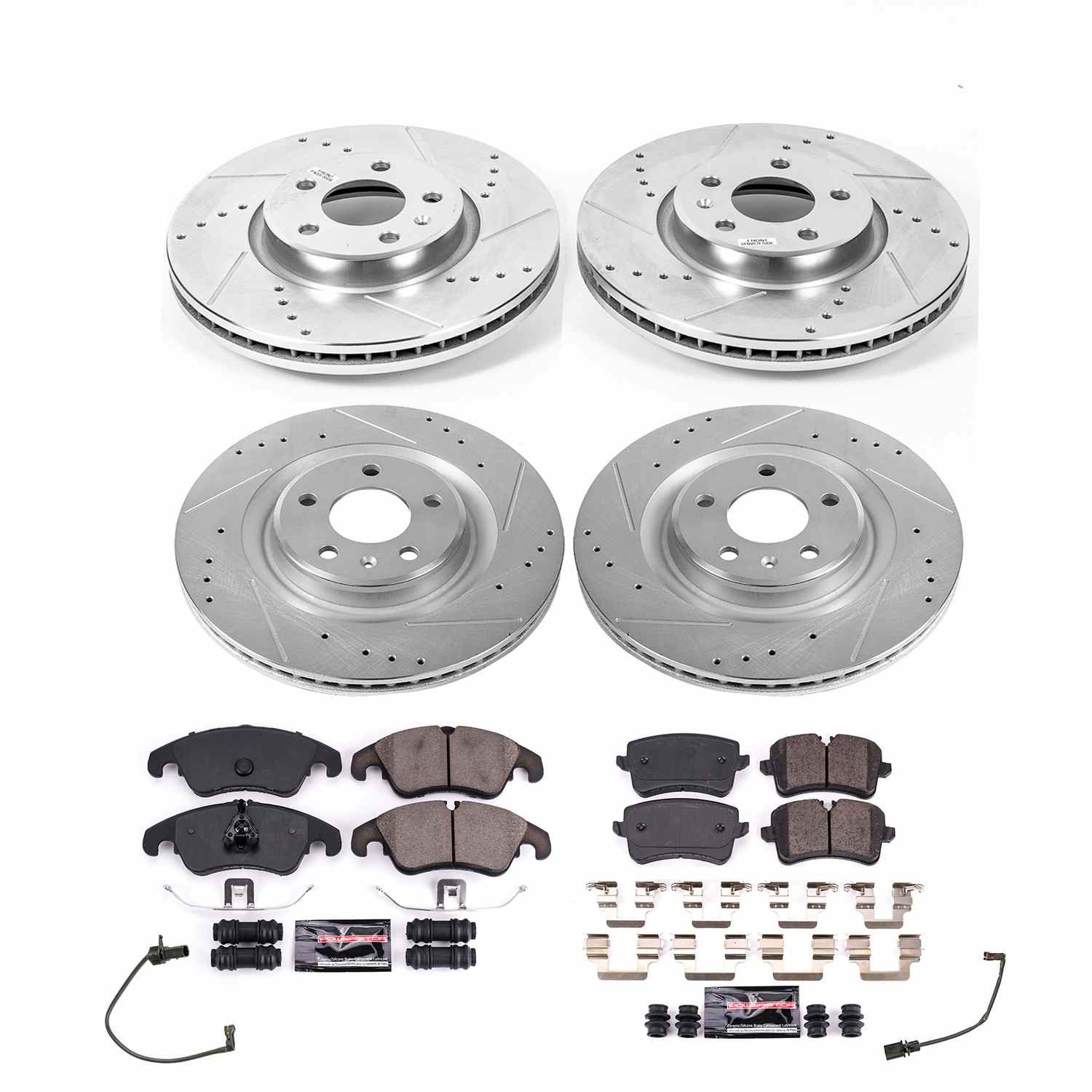 PowerStop Power Stop 2013 Audi A6 Quattro Front & Rear Z23 Evolution Brake Kit K8883