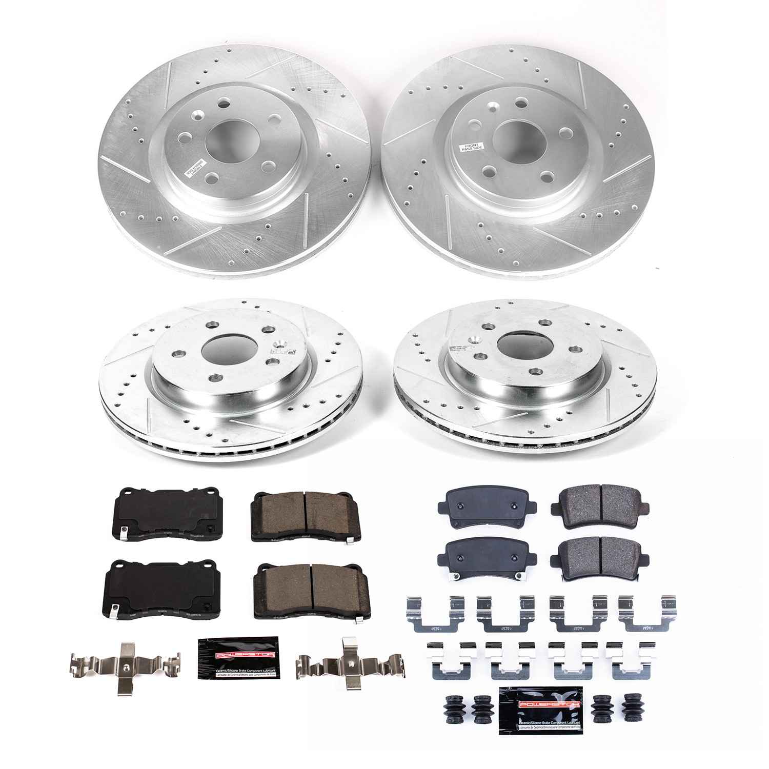 PowerStop Power Stop 13-19 Cadillac XTS Front & Rear Z23 Evolution Brake Kit K8885