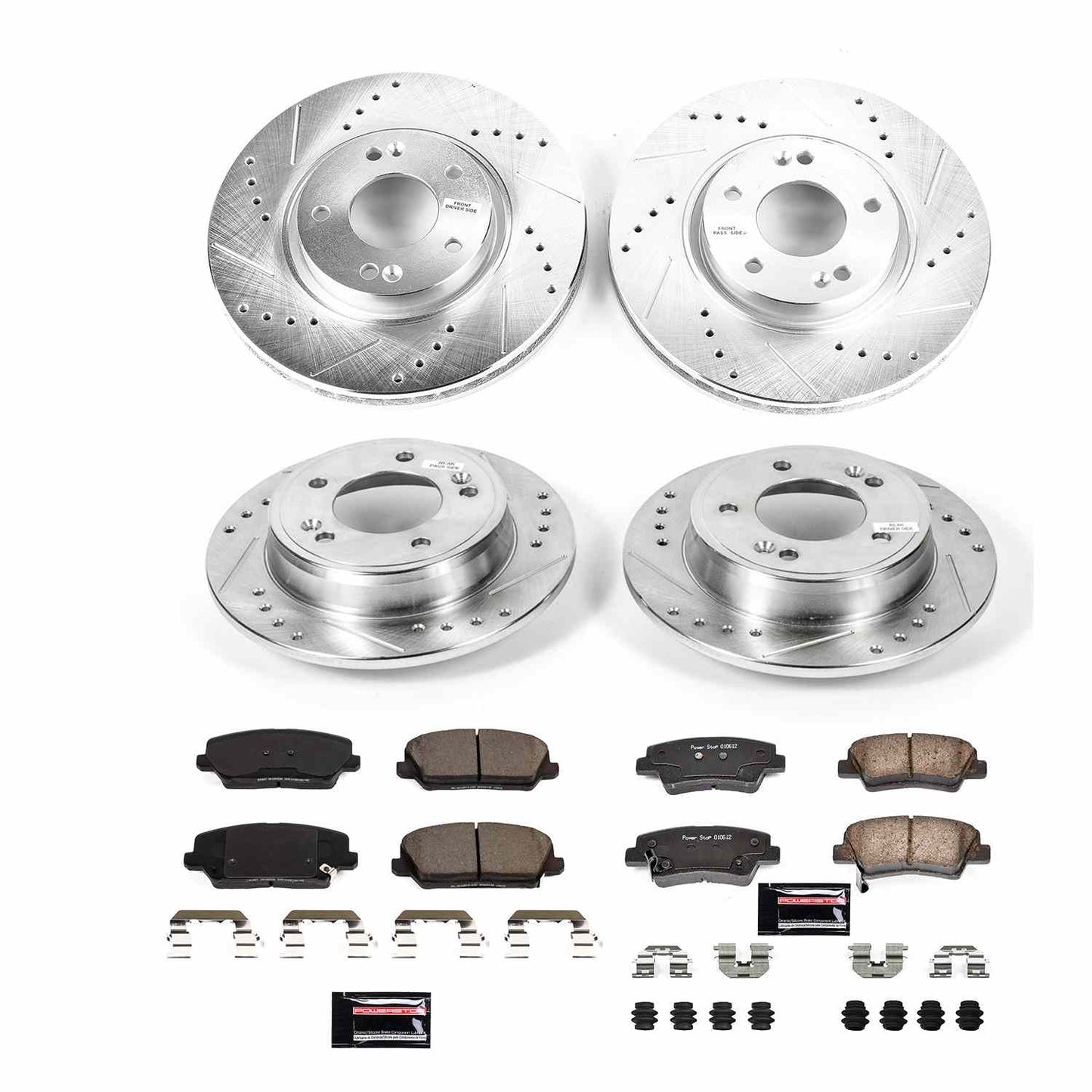 PowerStop Power Stop 2016 Hyundai Veloster Front & Rear Z23 Evolution Brake Kit K8890