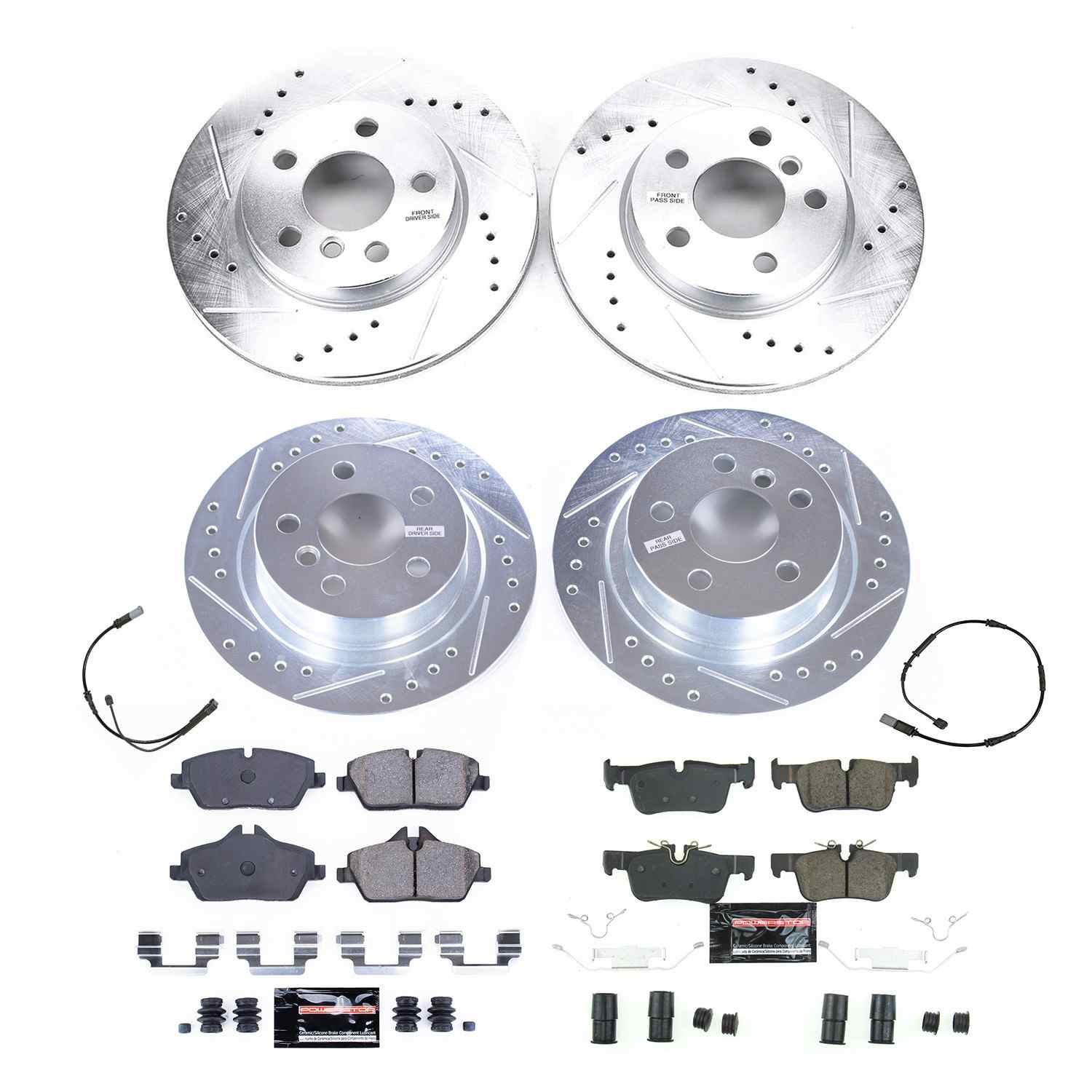 PowerStop Power Stop 20-21 Mini Cooper Front & Rear Z23 Evolution Brake Kit K8908