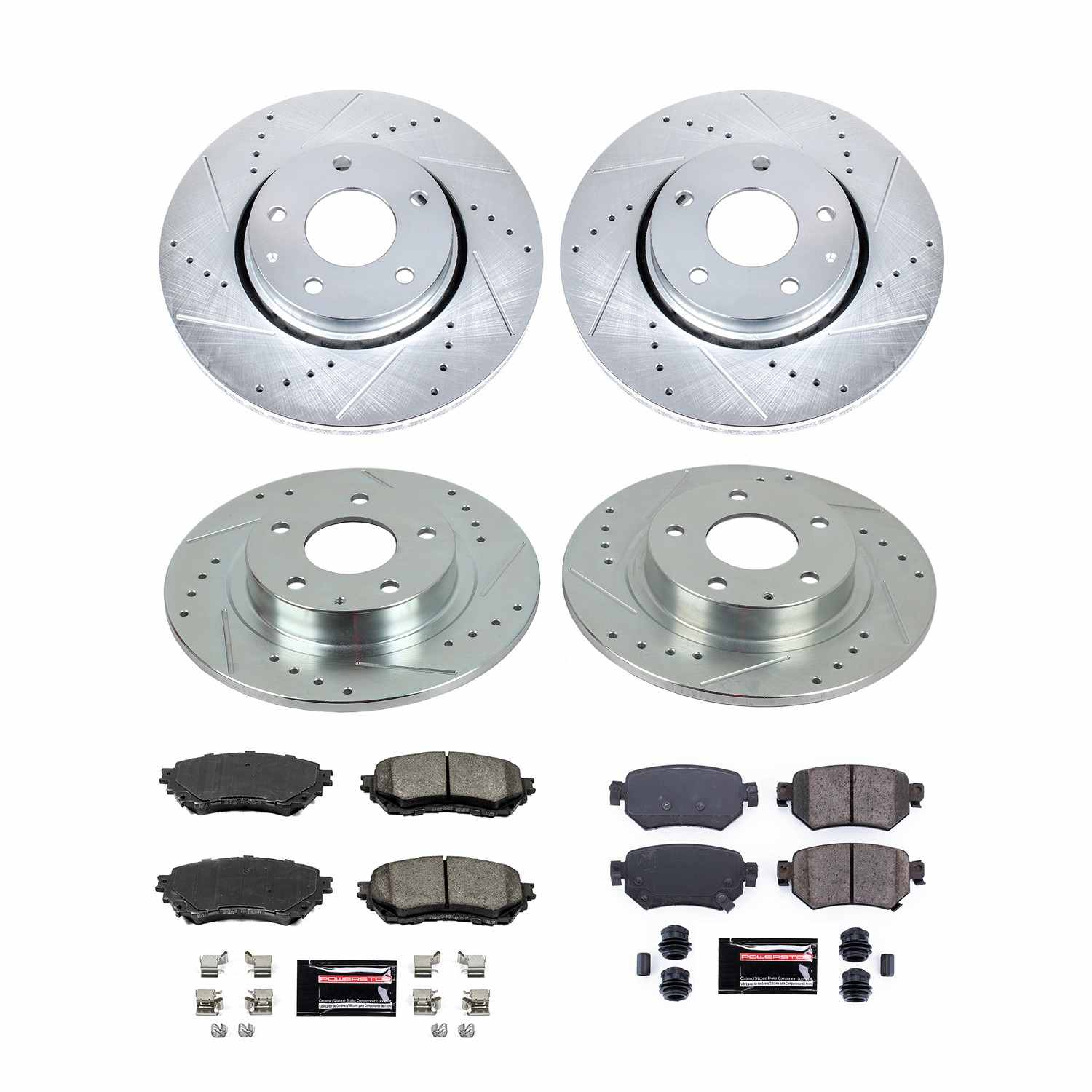 PowerStop Power Stop 2021 Mazda 6 Front & Rear Z23 Evolution Brake Kit K8917